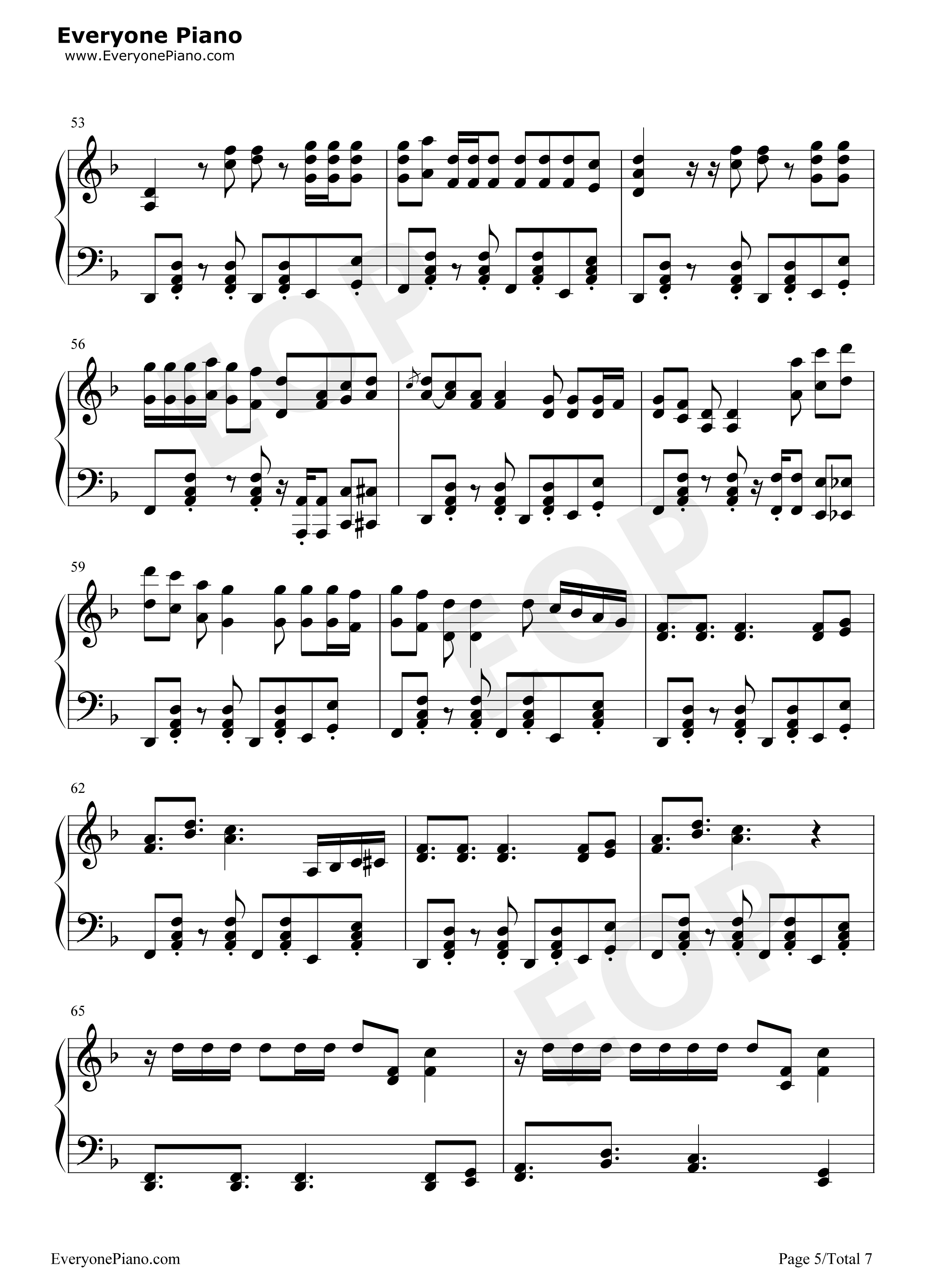 South_of_the_Border钢琴谱_Ed_Sheeran