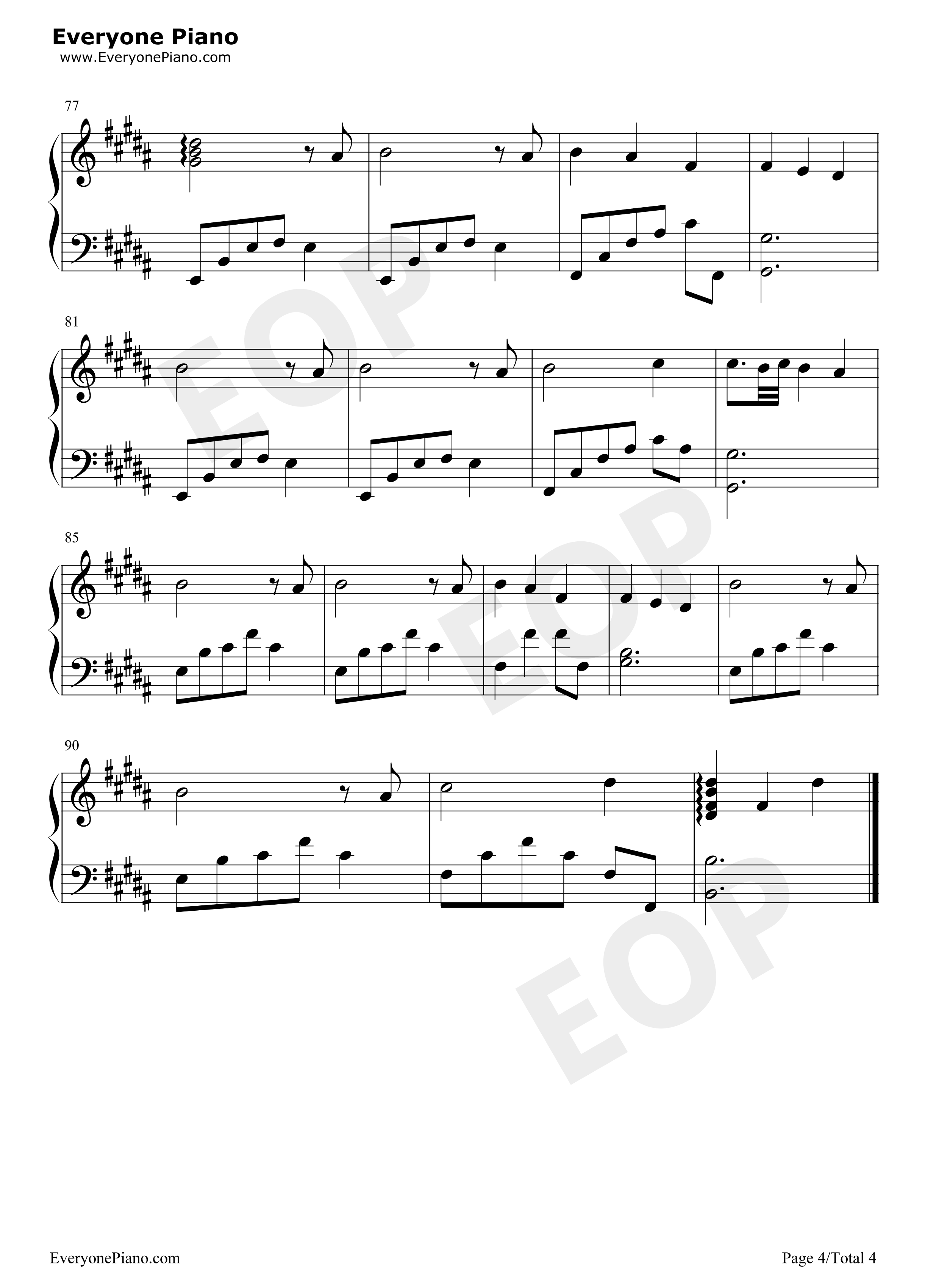 Fallin钢琴谱_marina