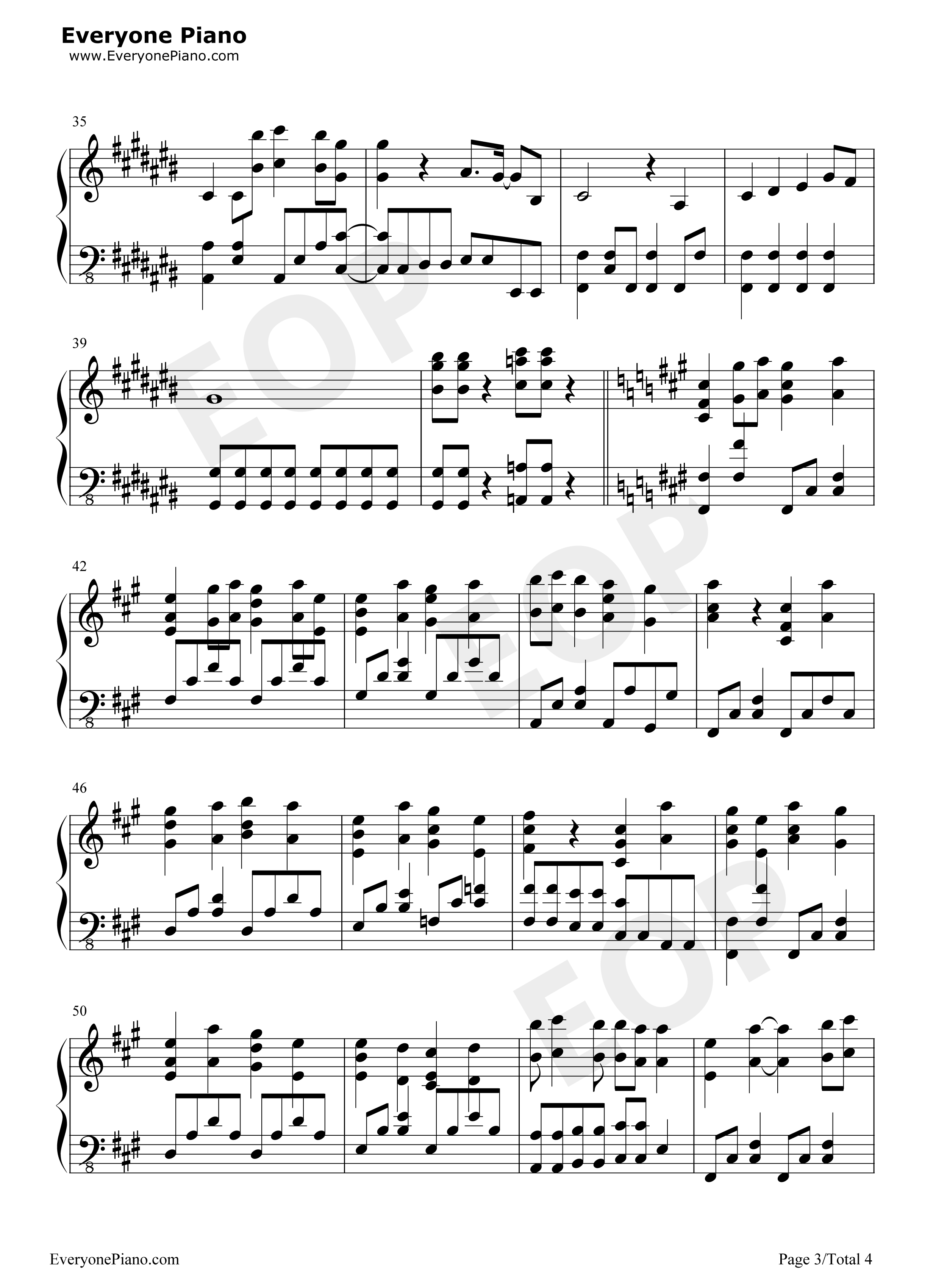 航海の唄钢琴谱_さユり_酸欠少女