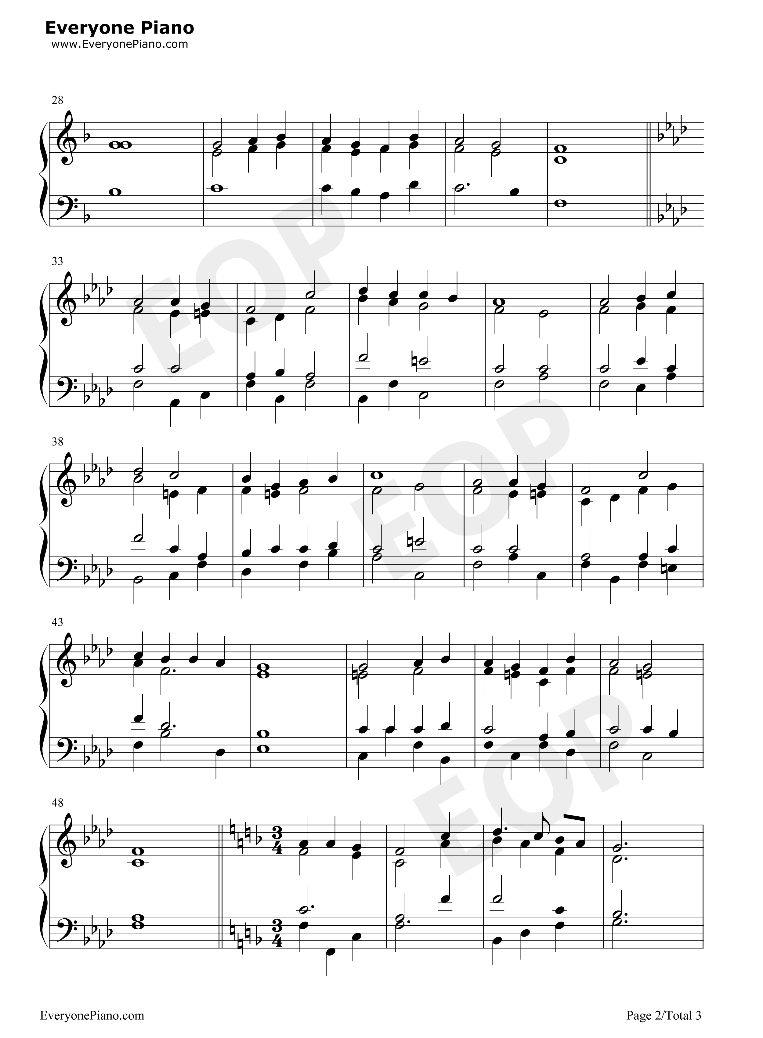 Abide_with_Me钢琴谱_William_Henry_Monk