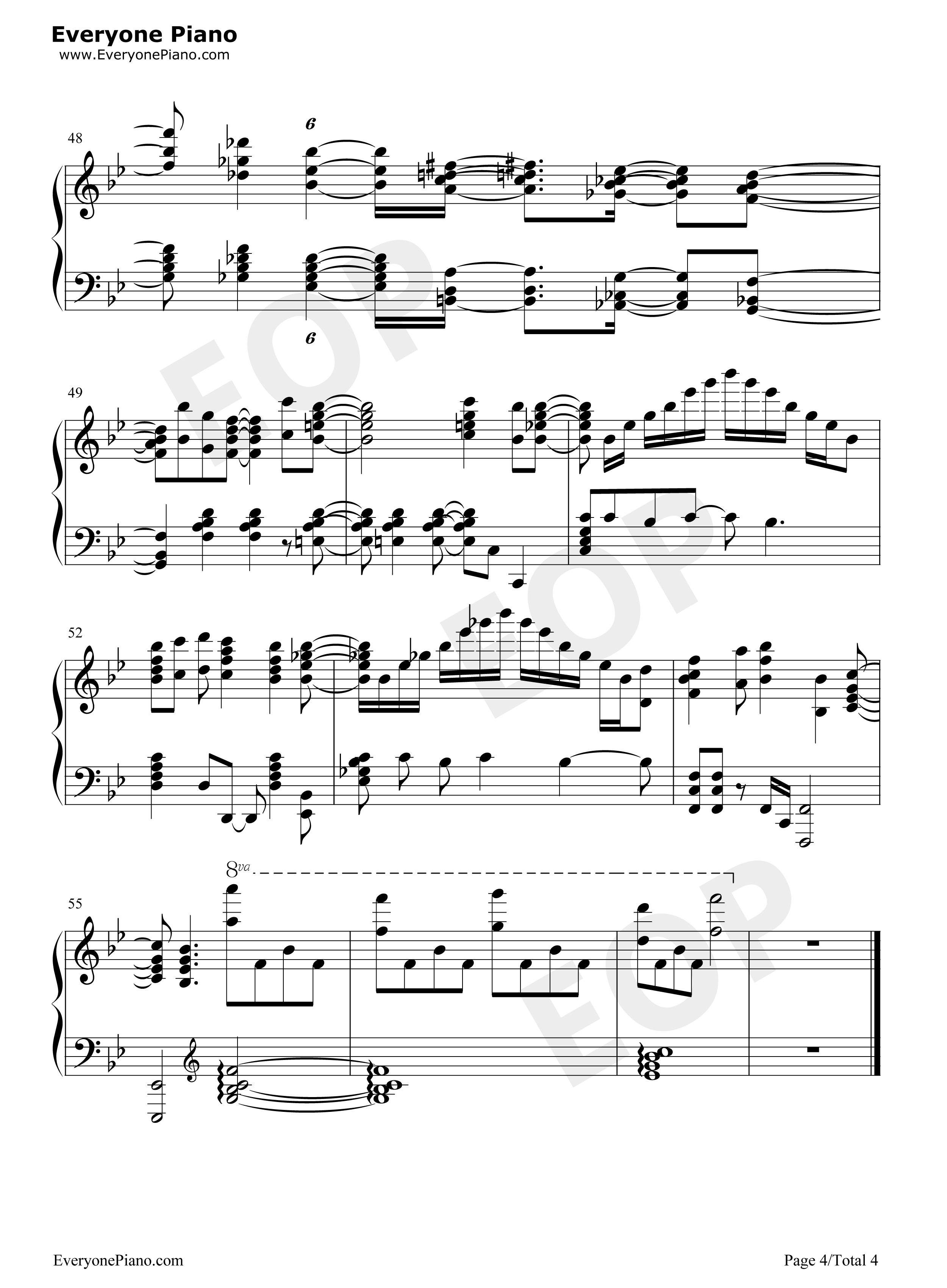 水槽钢琴谱_中岛爱