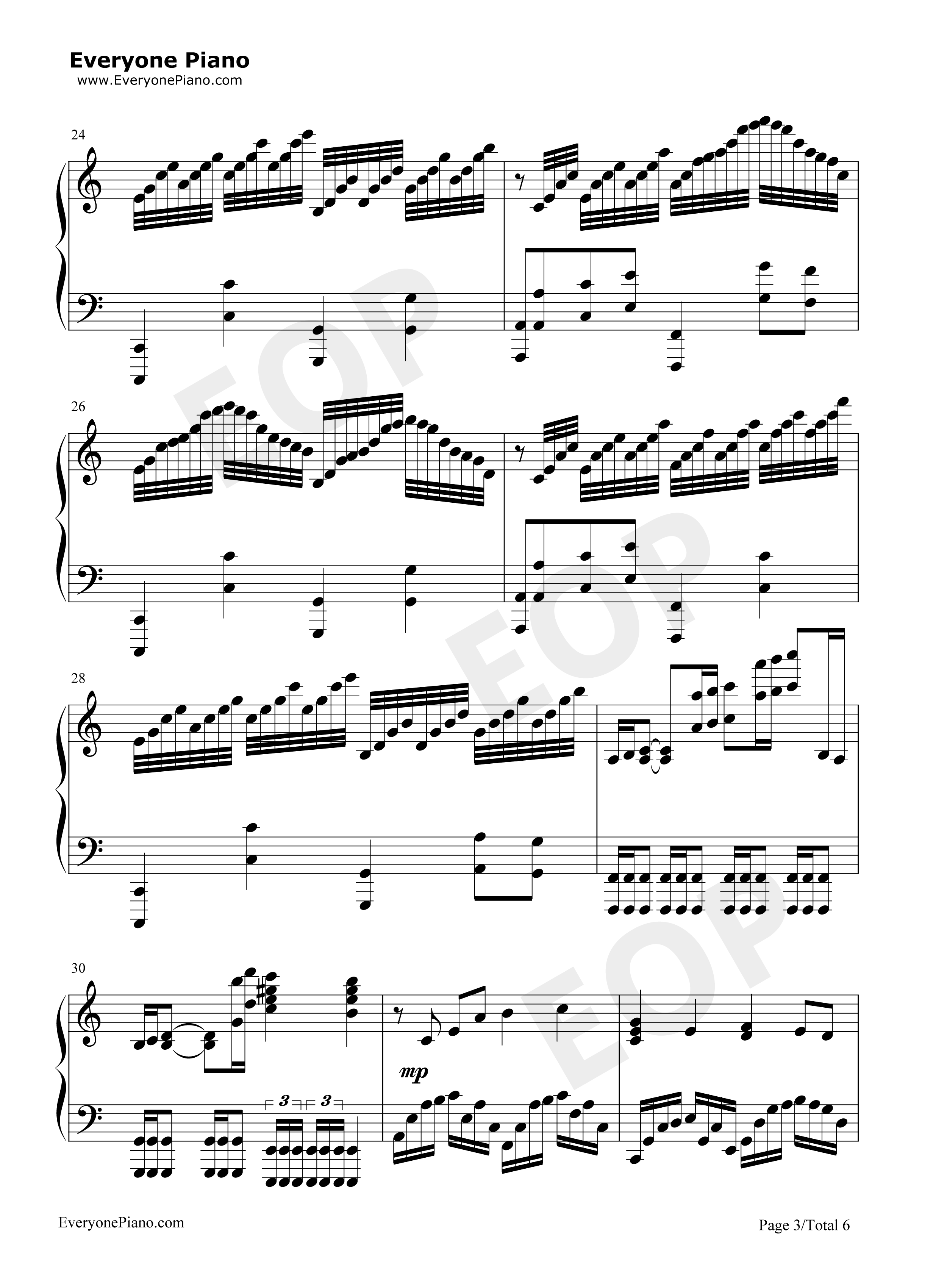 钢铁洪流进行曲钢琴谱_李旭昊