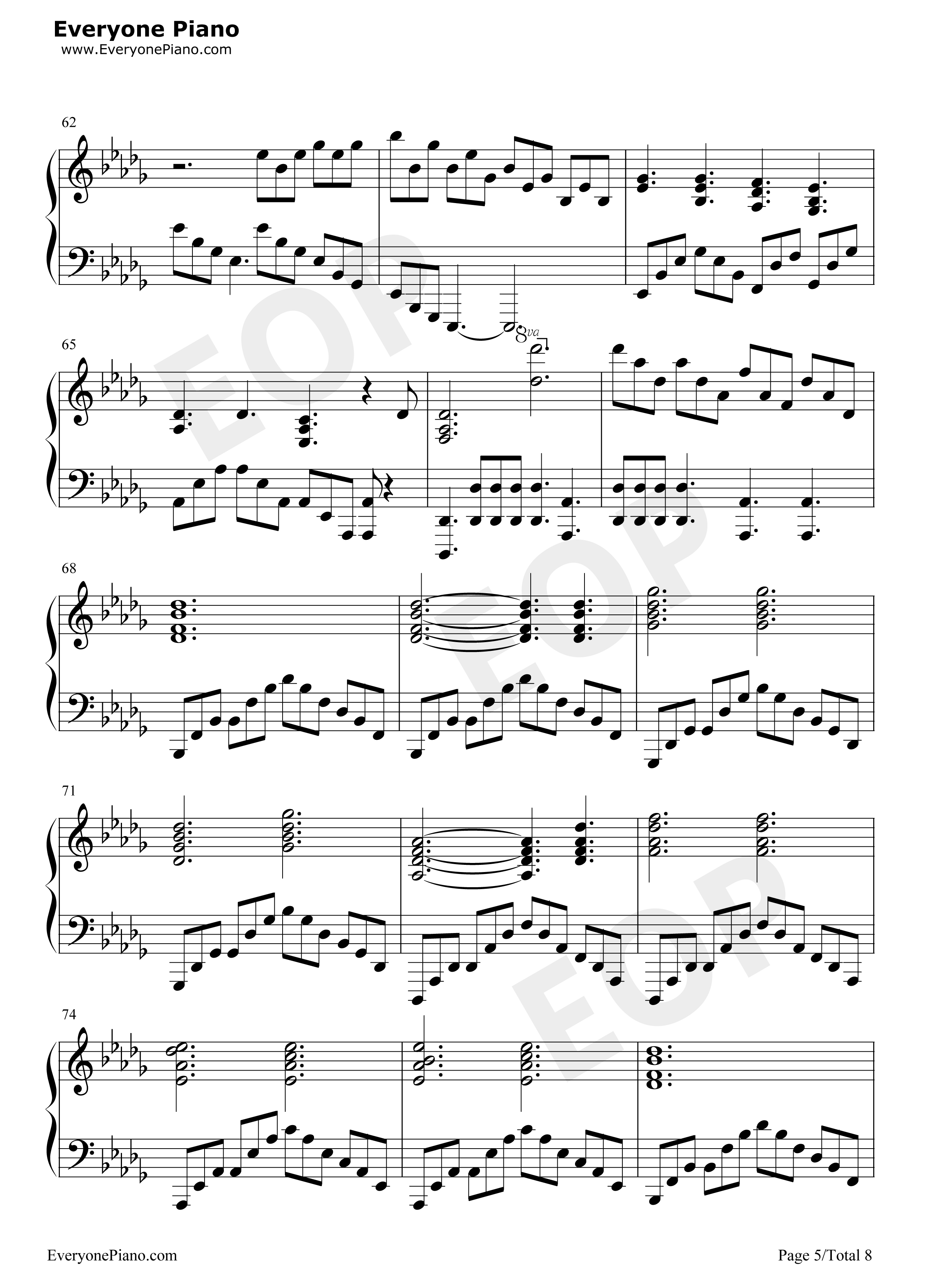 Sogno_di_Volare钢琴谱_Christopher_Tin