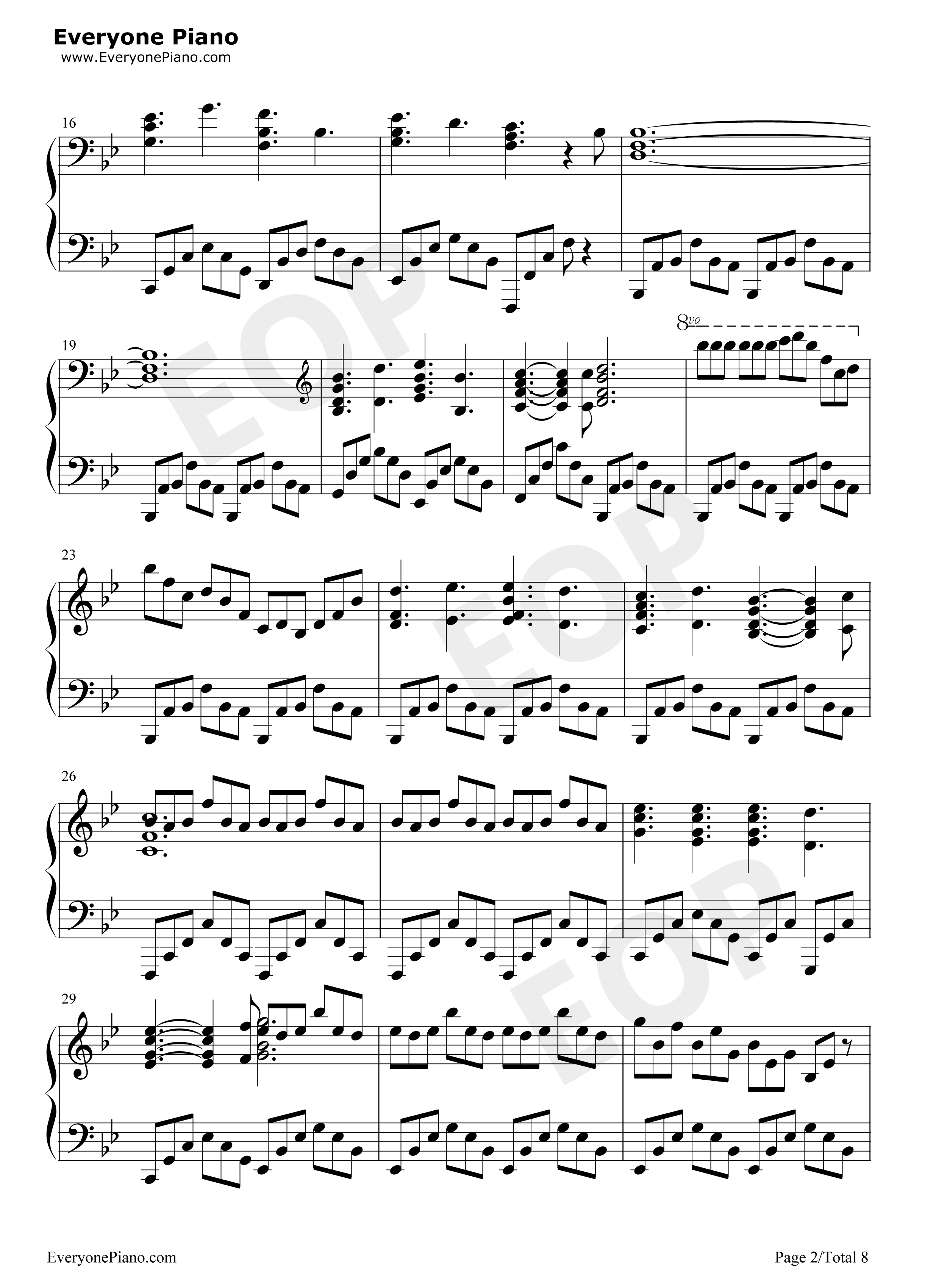 Sogno_di_Volare钢琴谱_Christopher_Tin