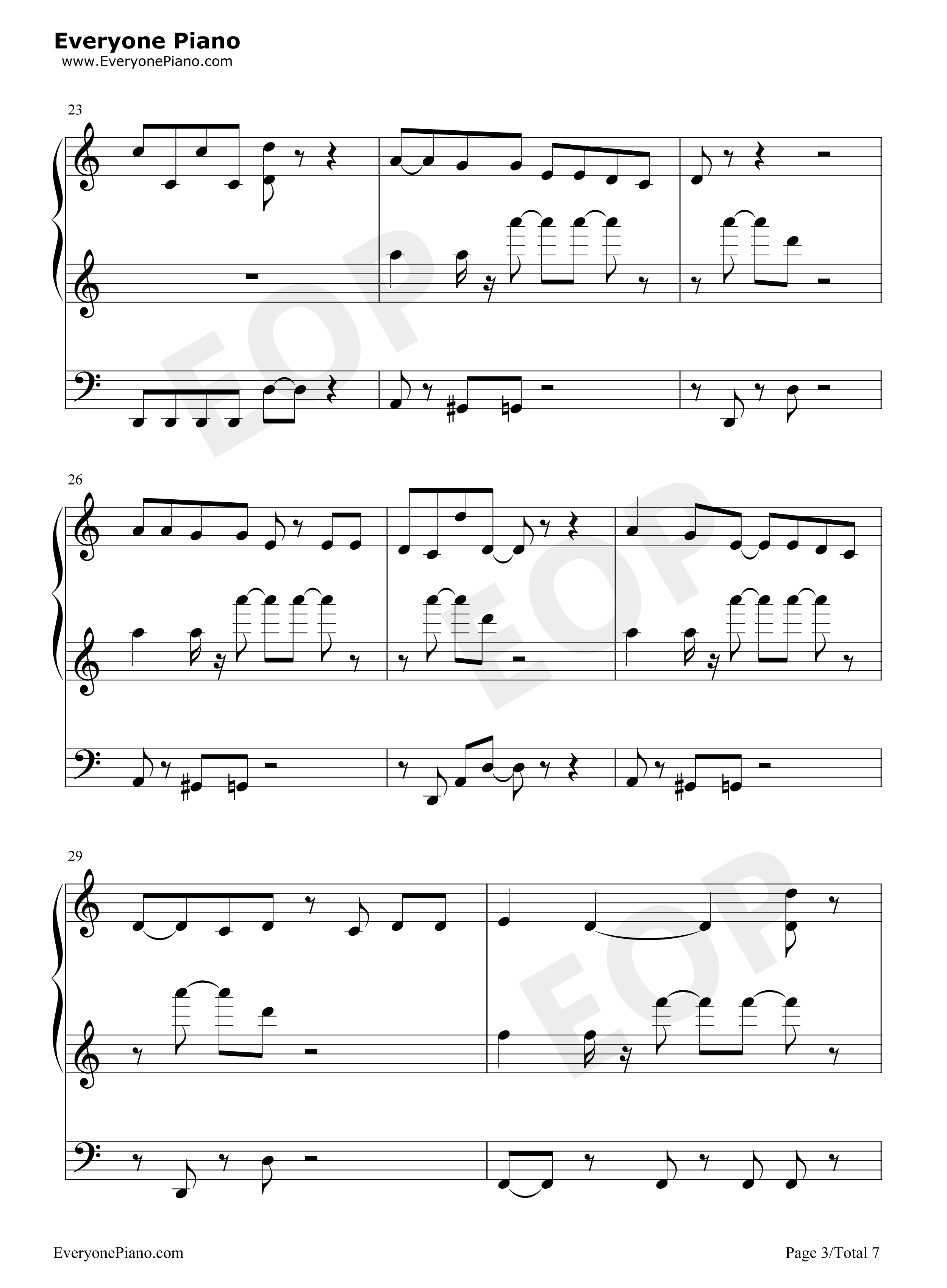 チカっとチカ千花っ♡钢琴谱_小原好美