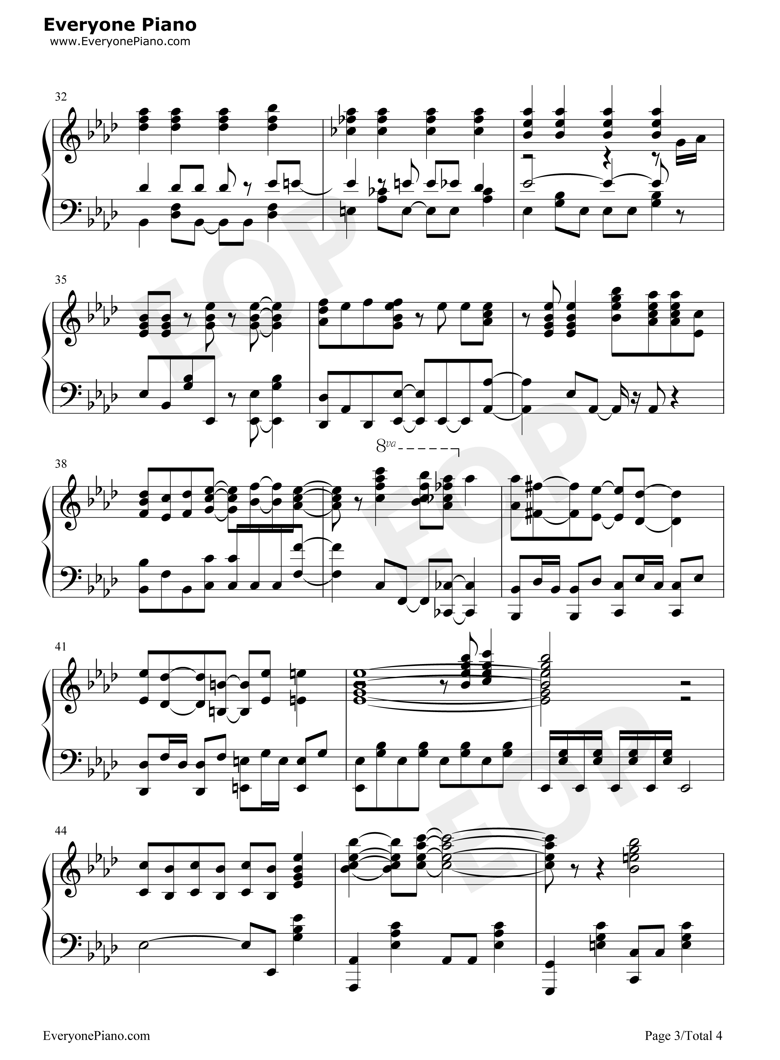 Lets_go_ライフリング４钢琴谱_Rifling_4