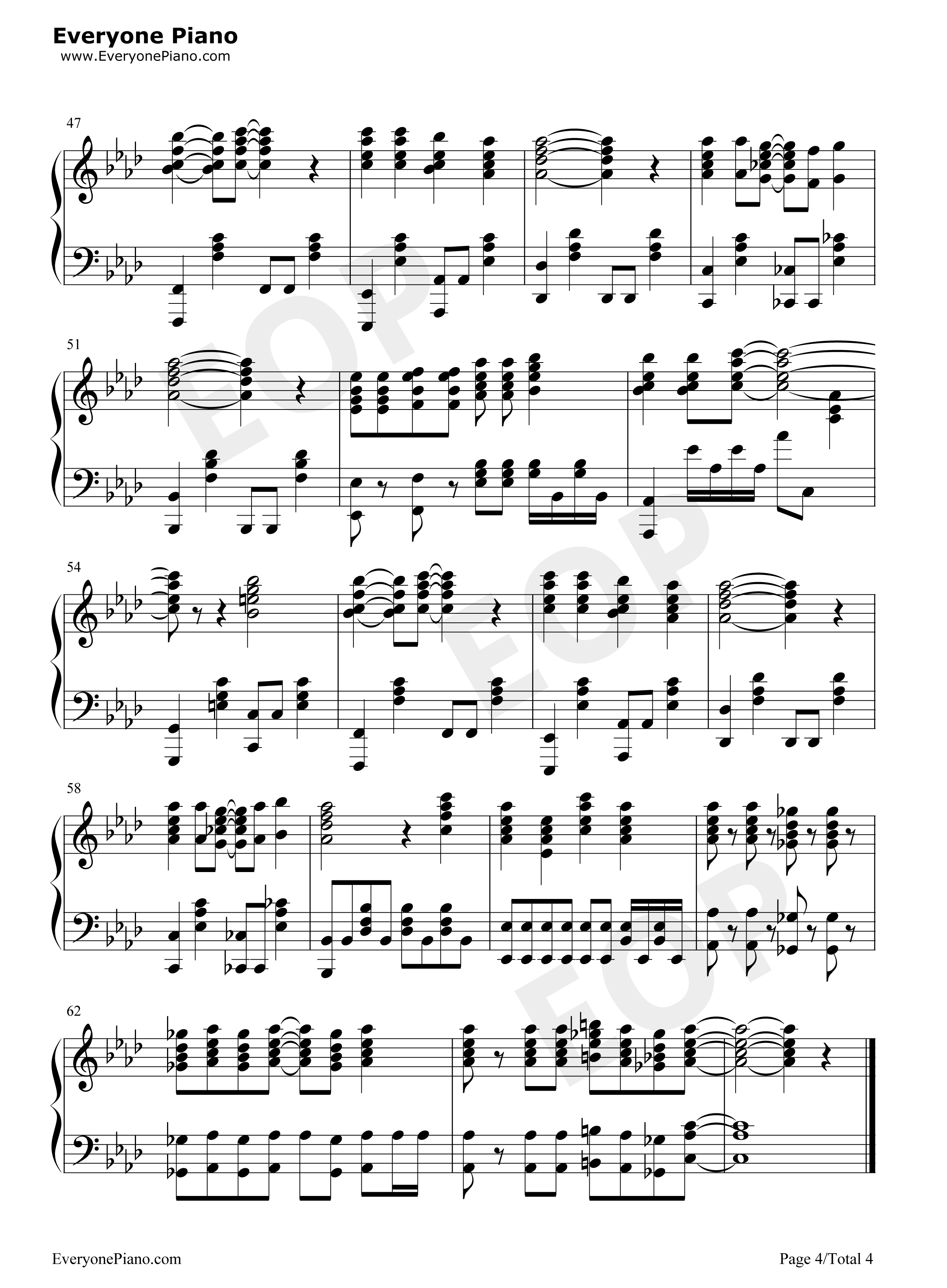 Lets_go_ライフリング４钢琴谱_Rifling_4