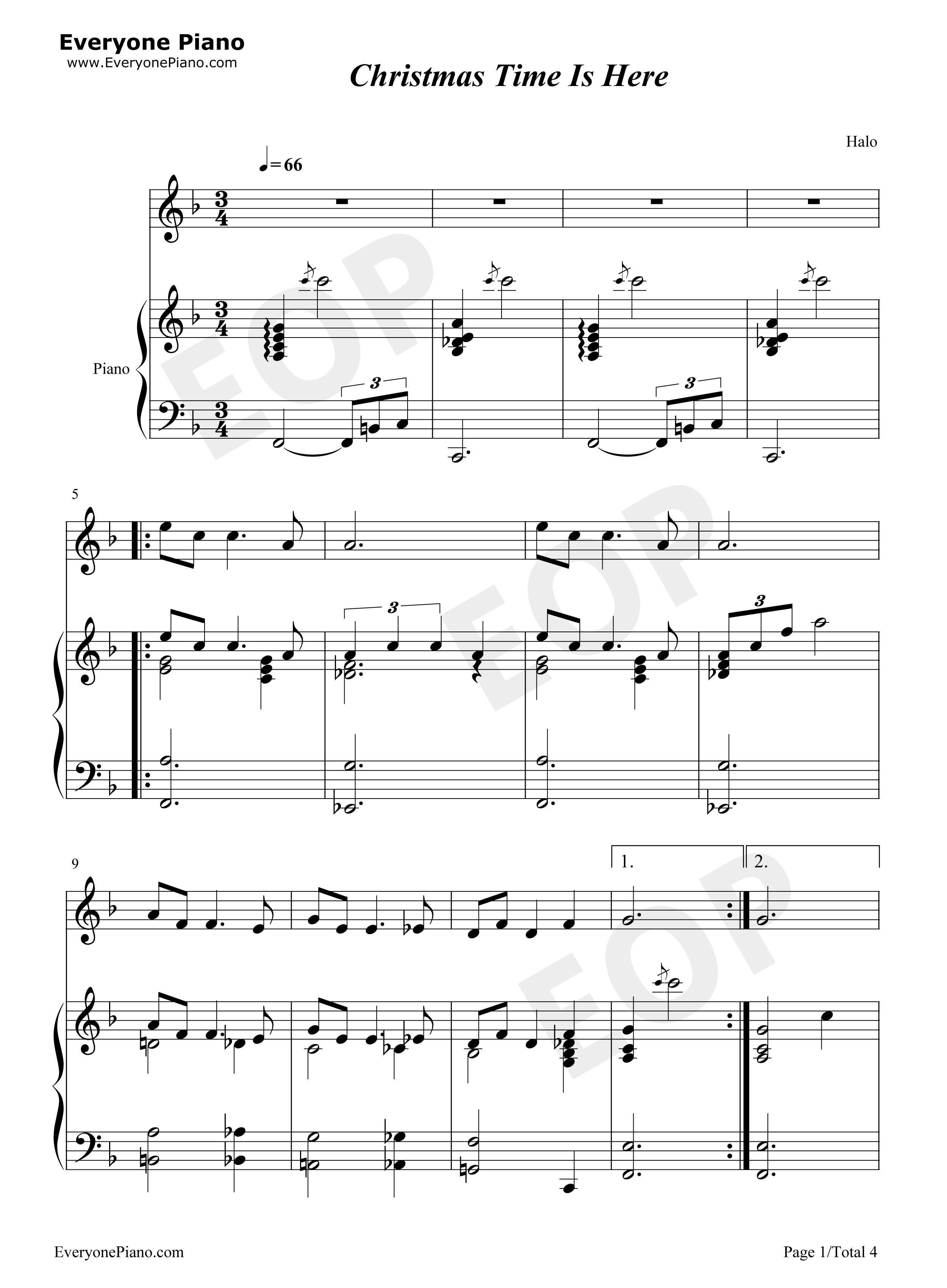 Christmas_Time_Is_Here钢琴谱_Vince_Guaraldi