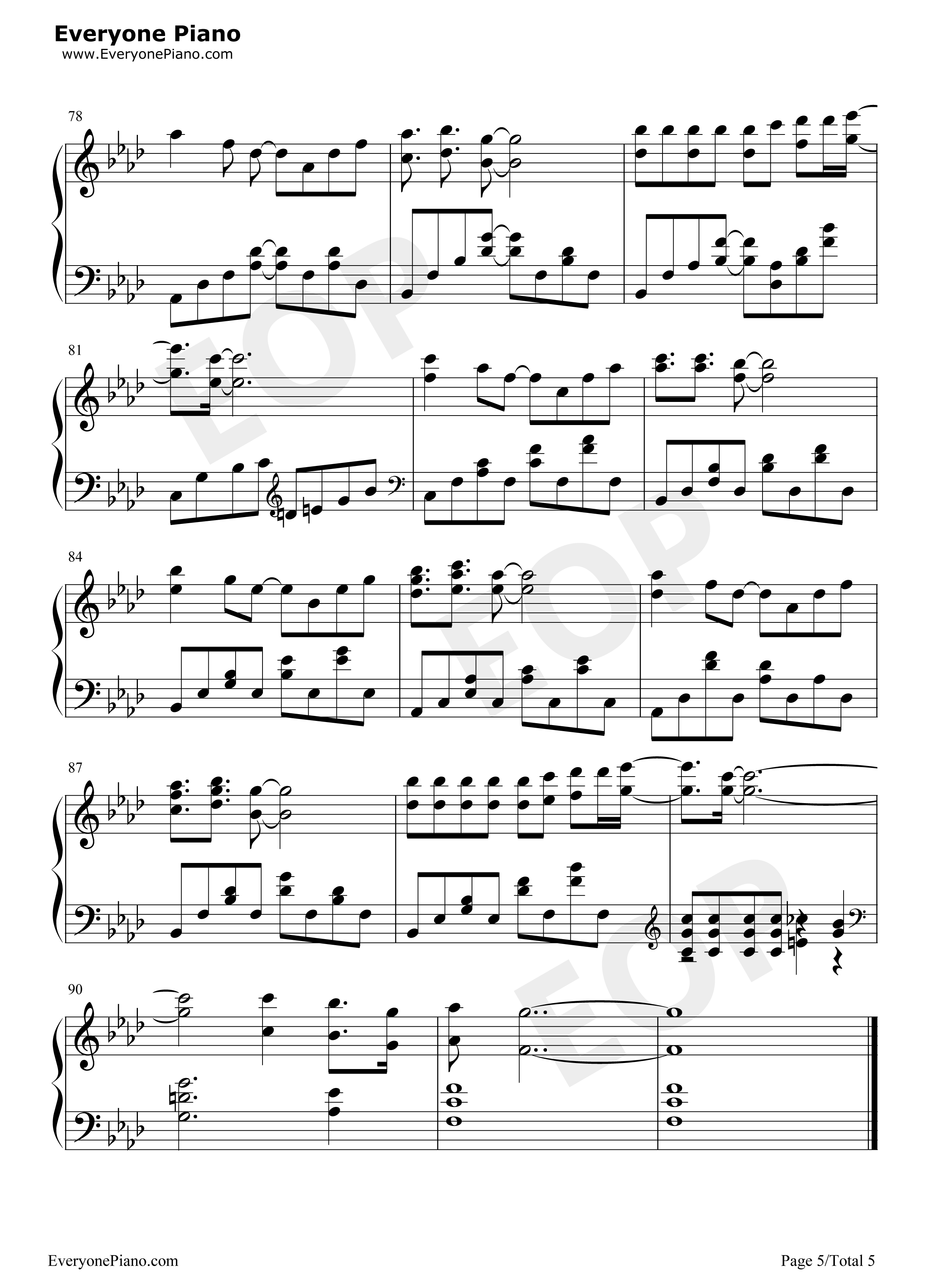 小可爱钢琴谱_爱朵女孩