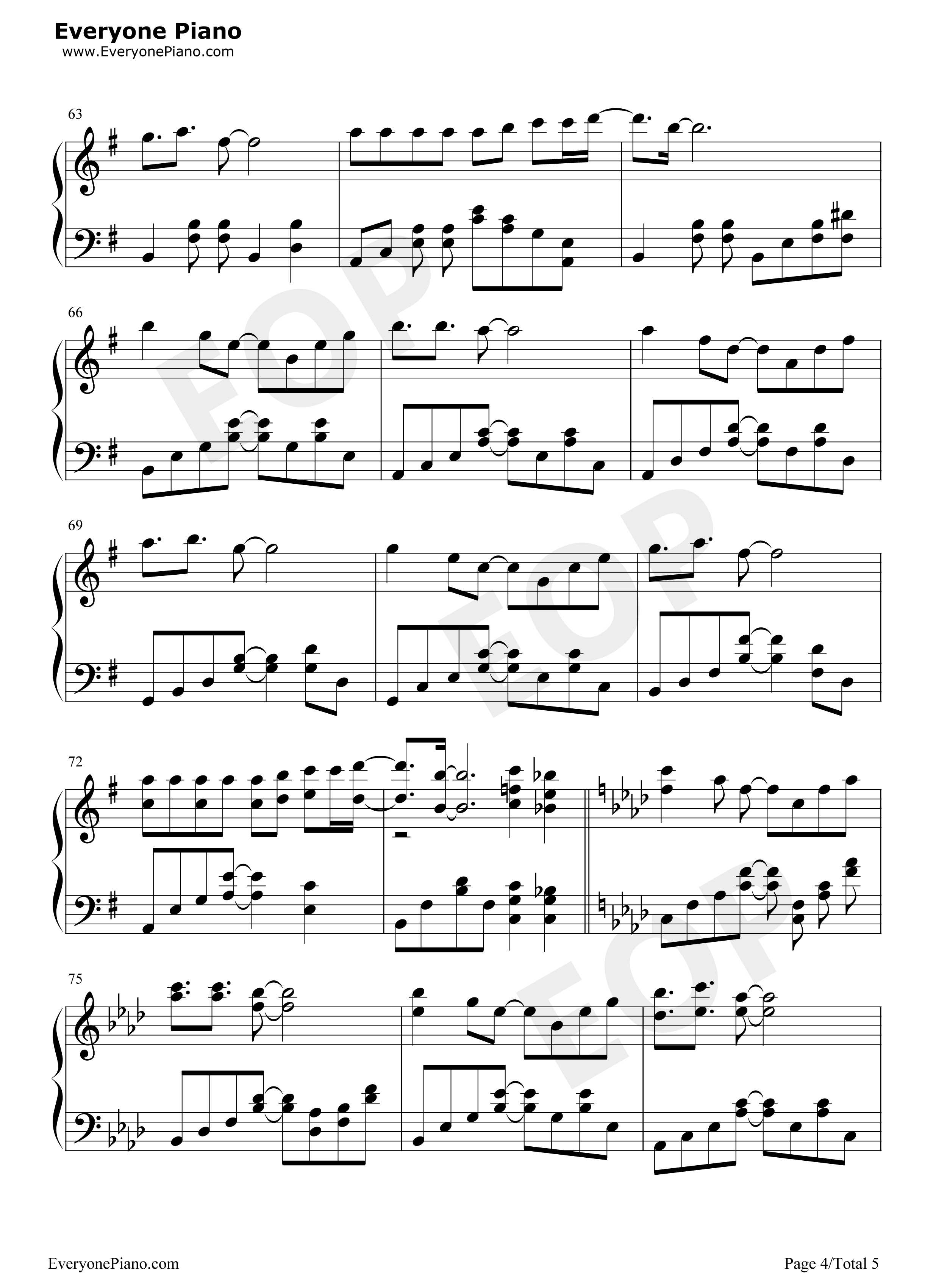 小可爱钢琴谱_爱朵女孩