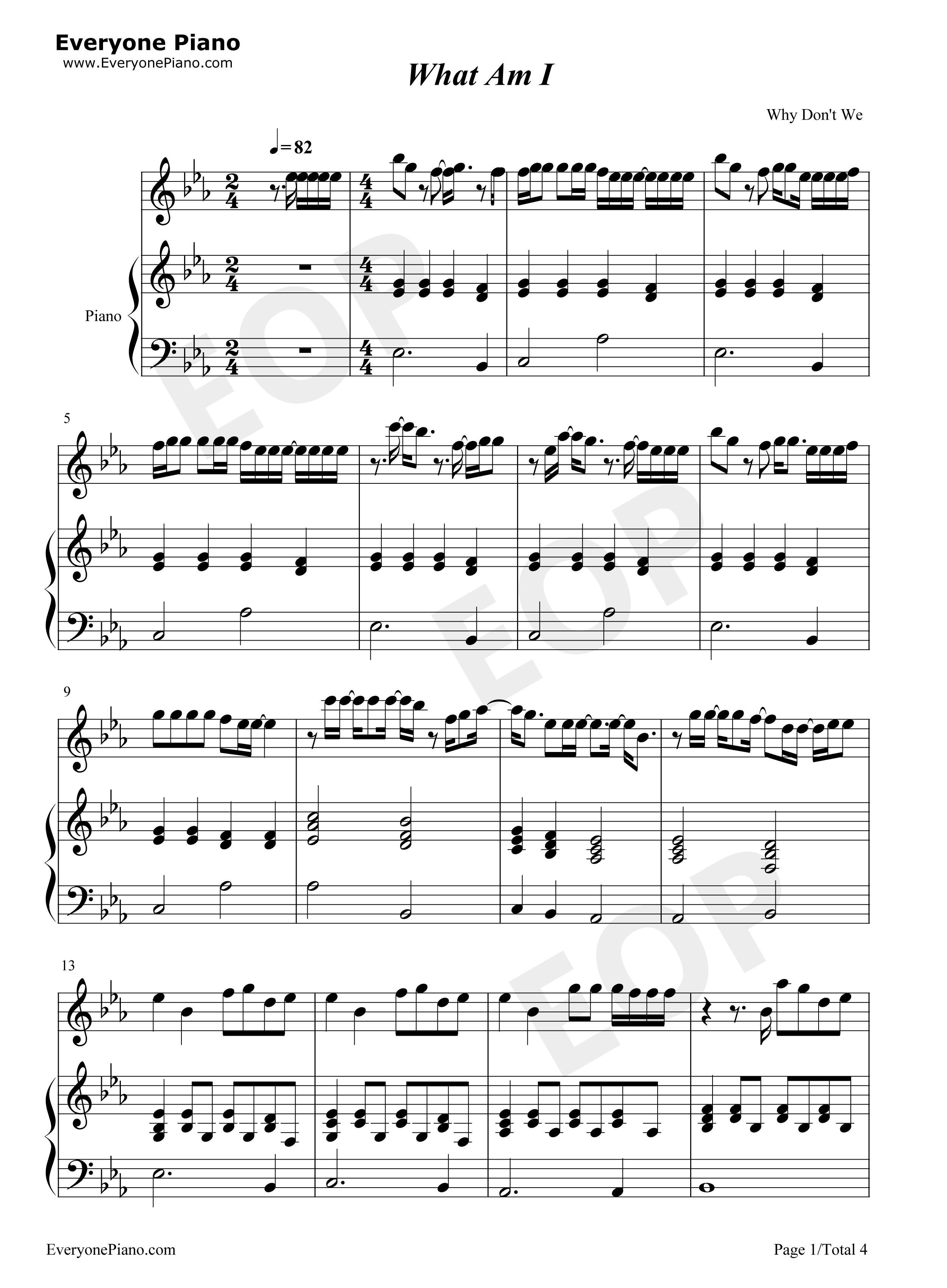 What_Am_I钢琴谱_Why_Don't_We