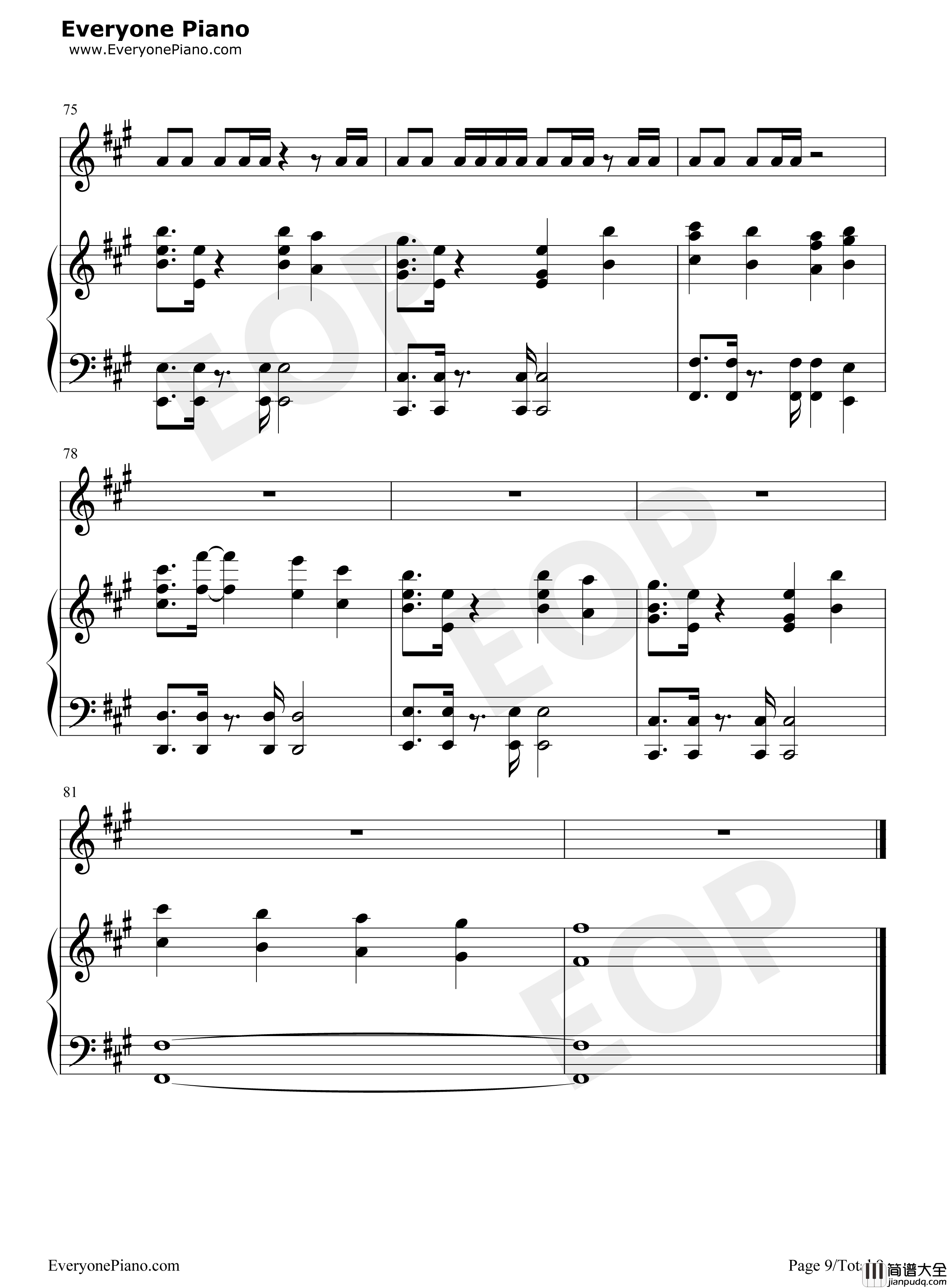 野狼Disco钢琴谱_宝石Gem