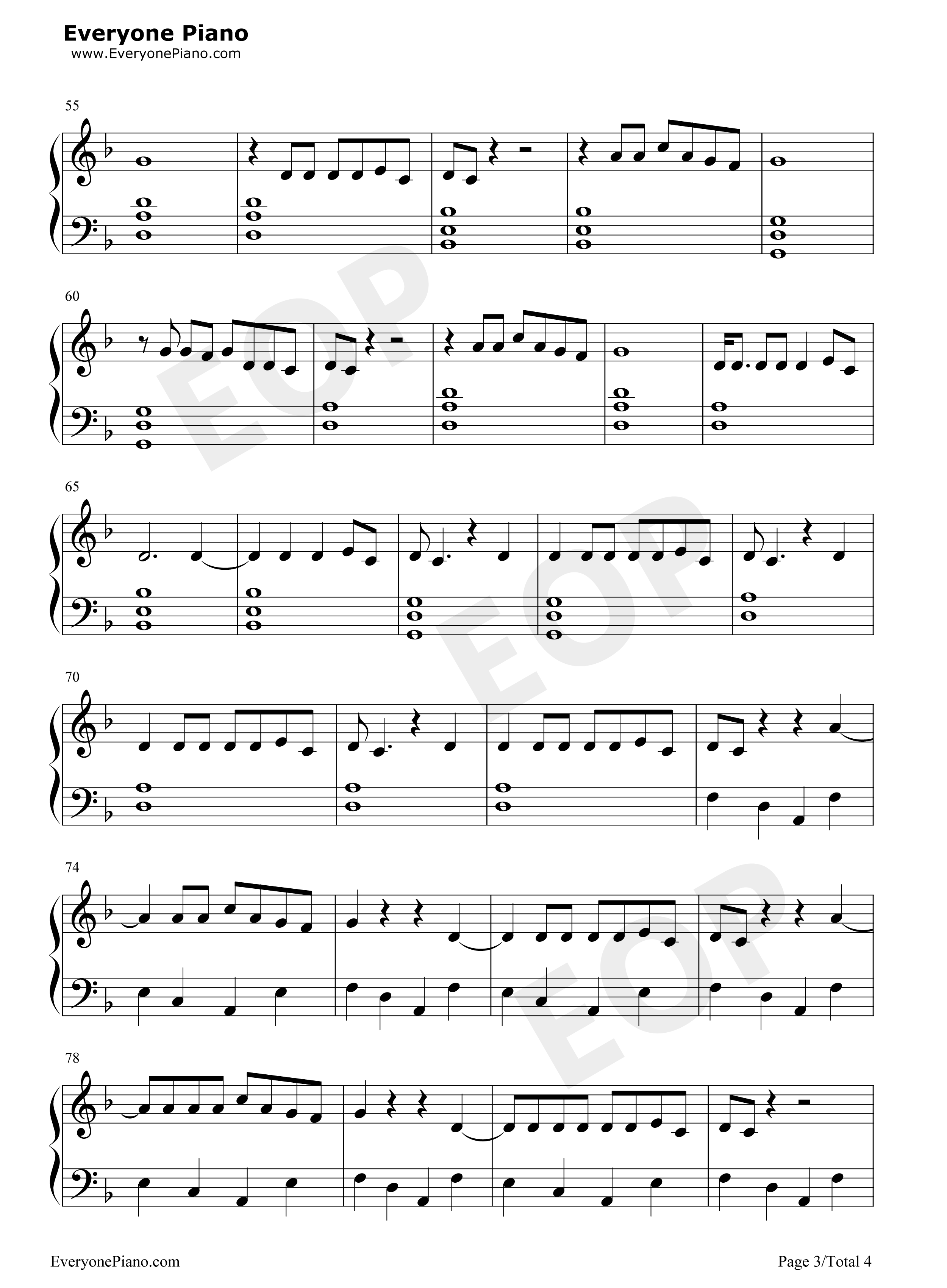 Highest_In_The_Room钢琴谱_Travis_Scott