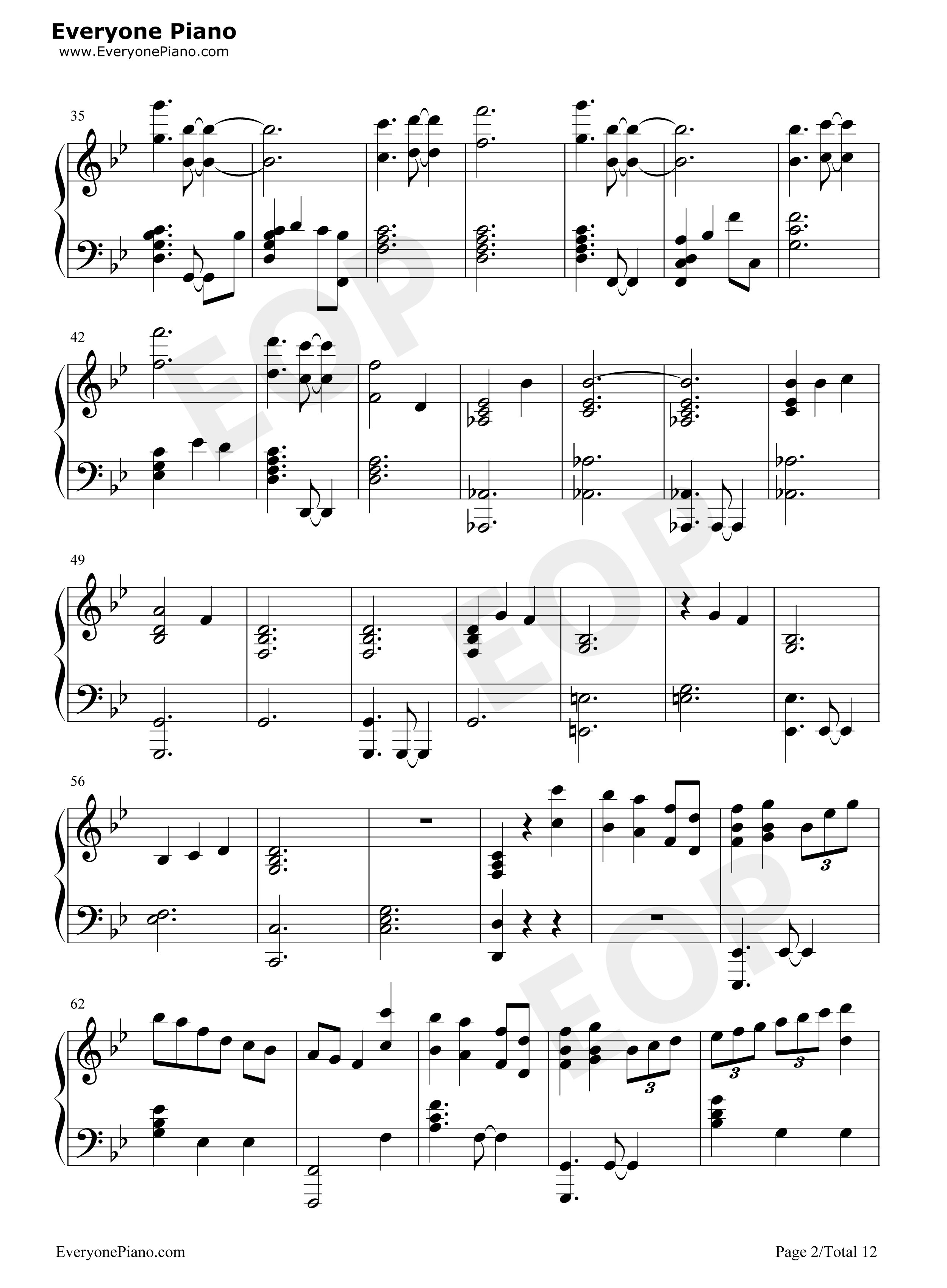 Unlasting钢琴谱_LiSA