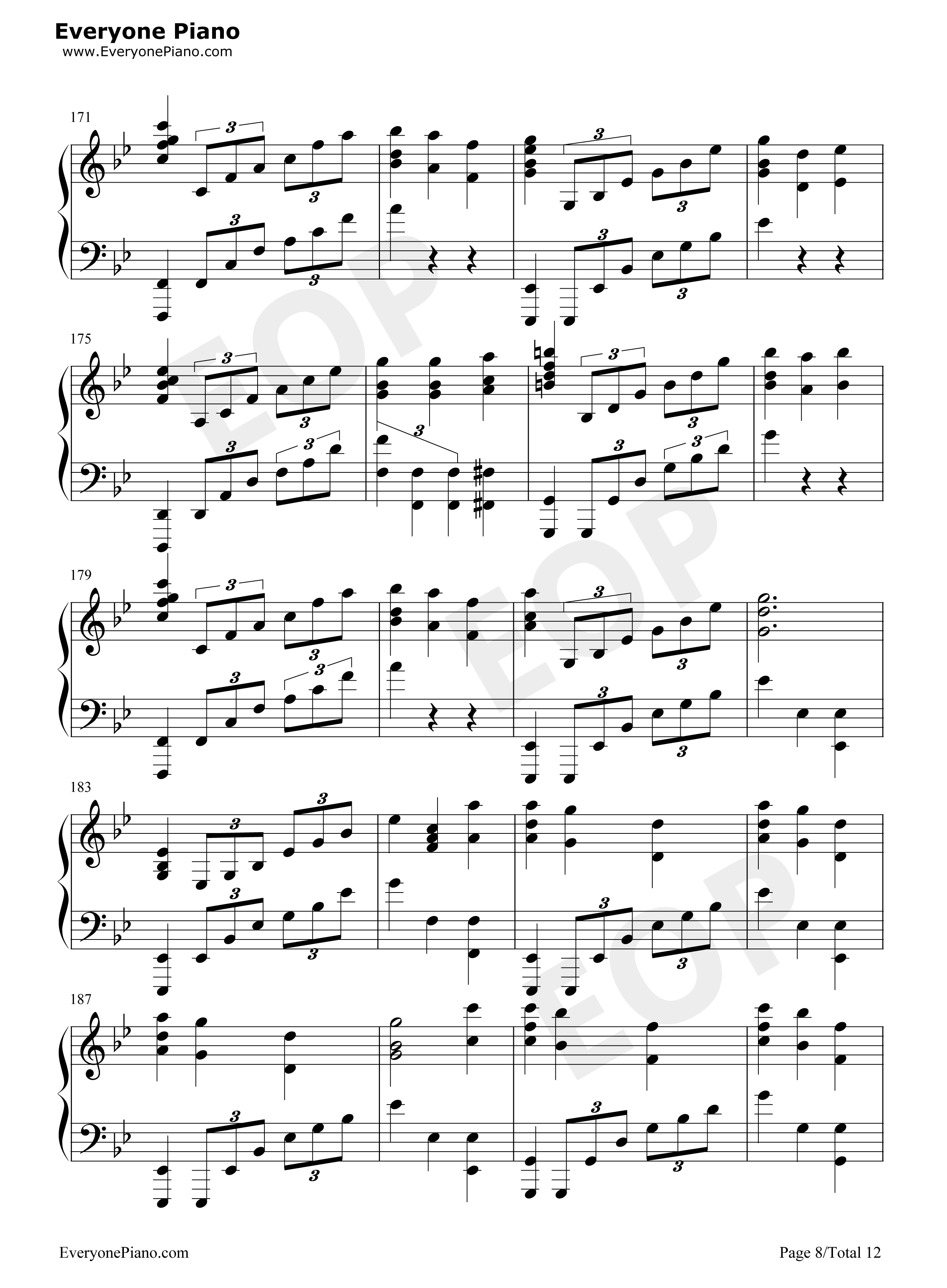 Unlasting钢琴谱_LiSA