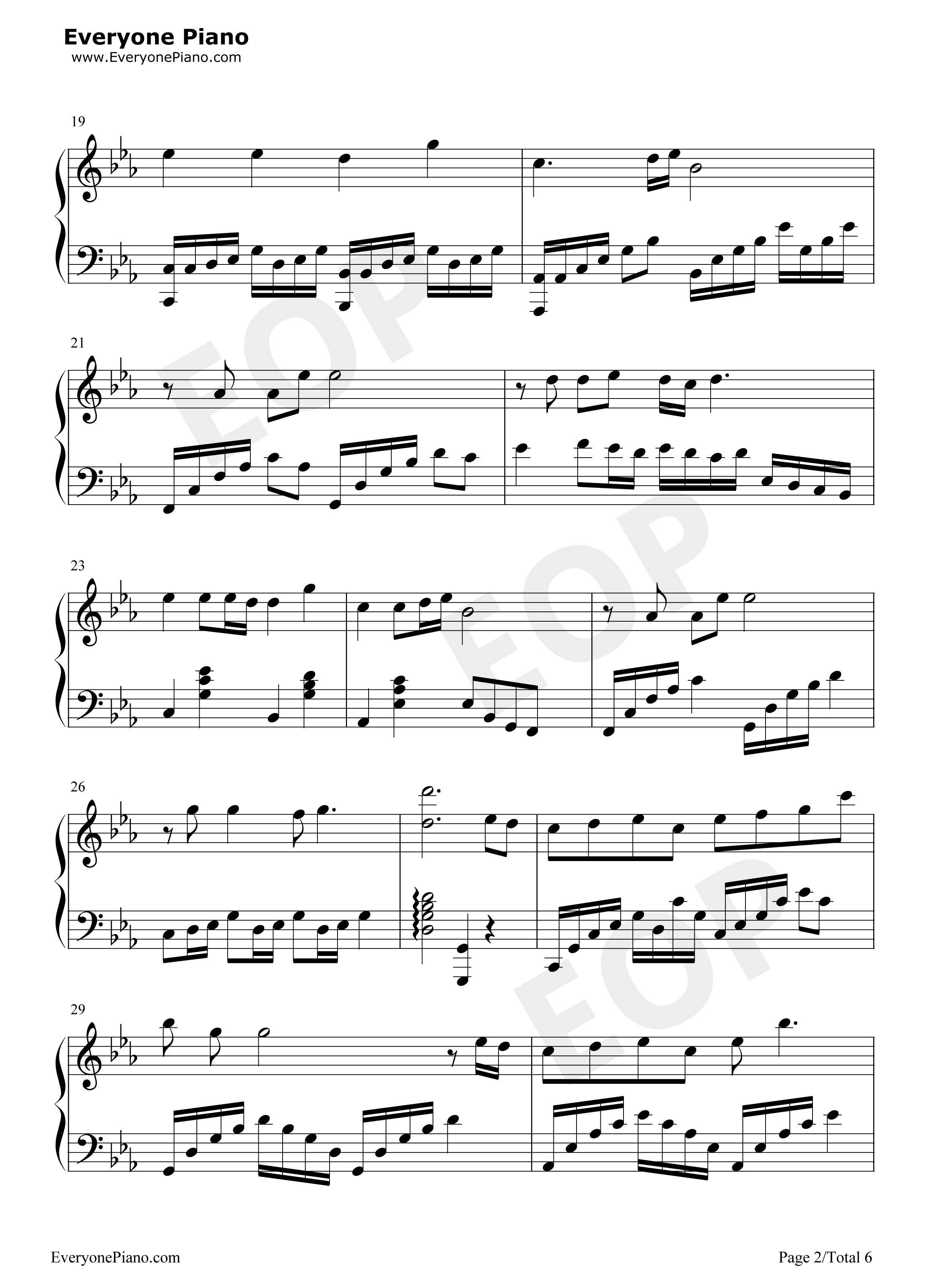 荒城渡钢琴谱_周深