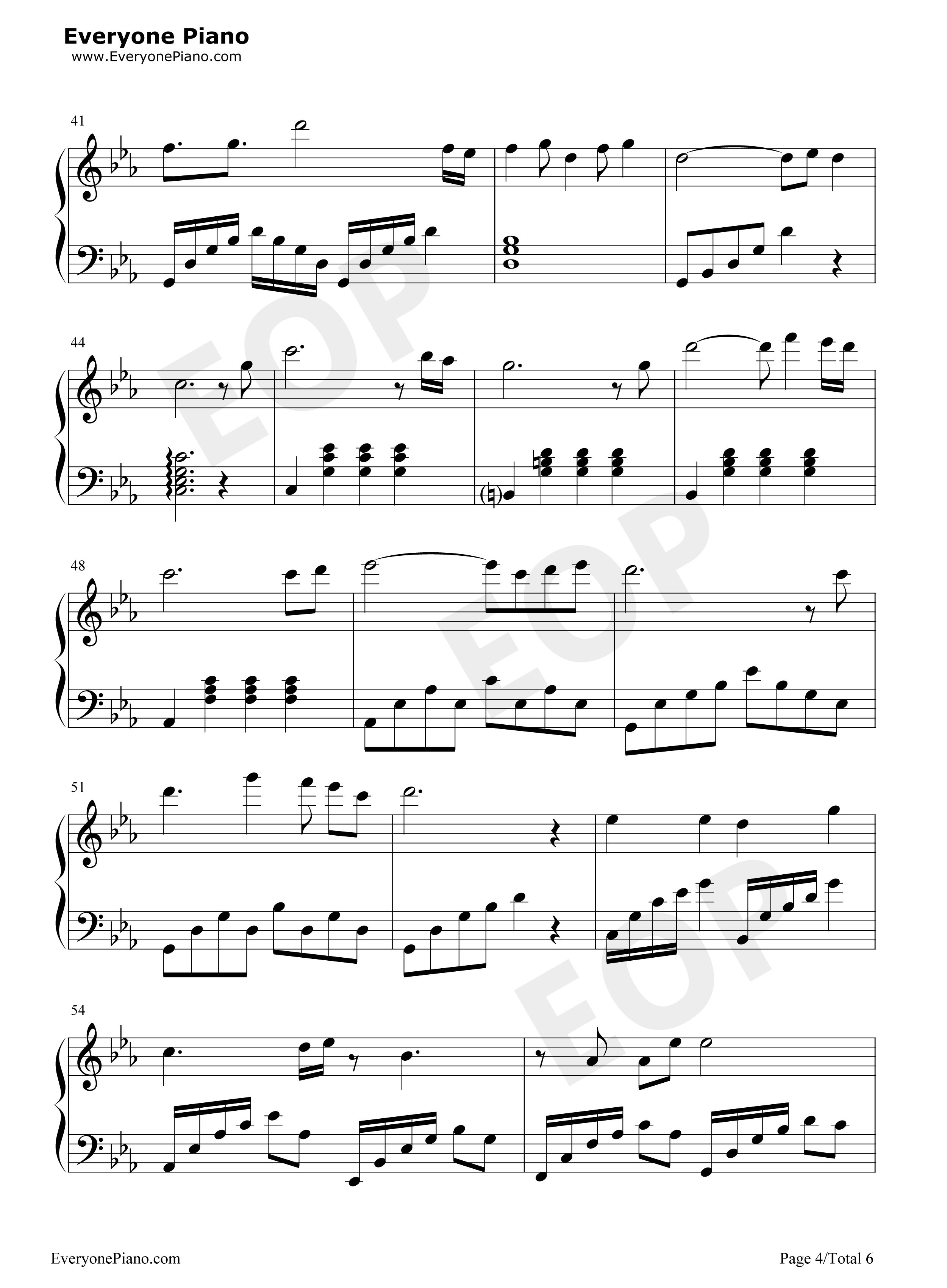 荒城渡钢琴谱_周深