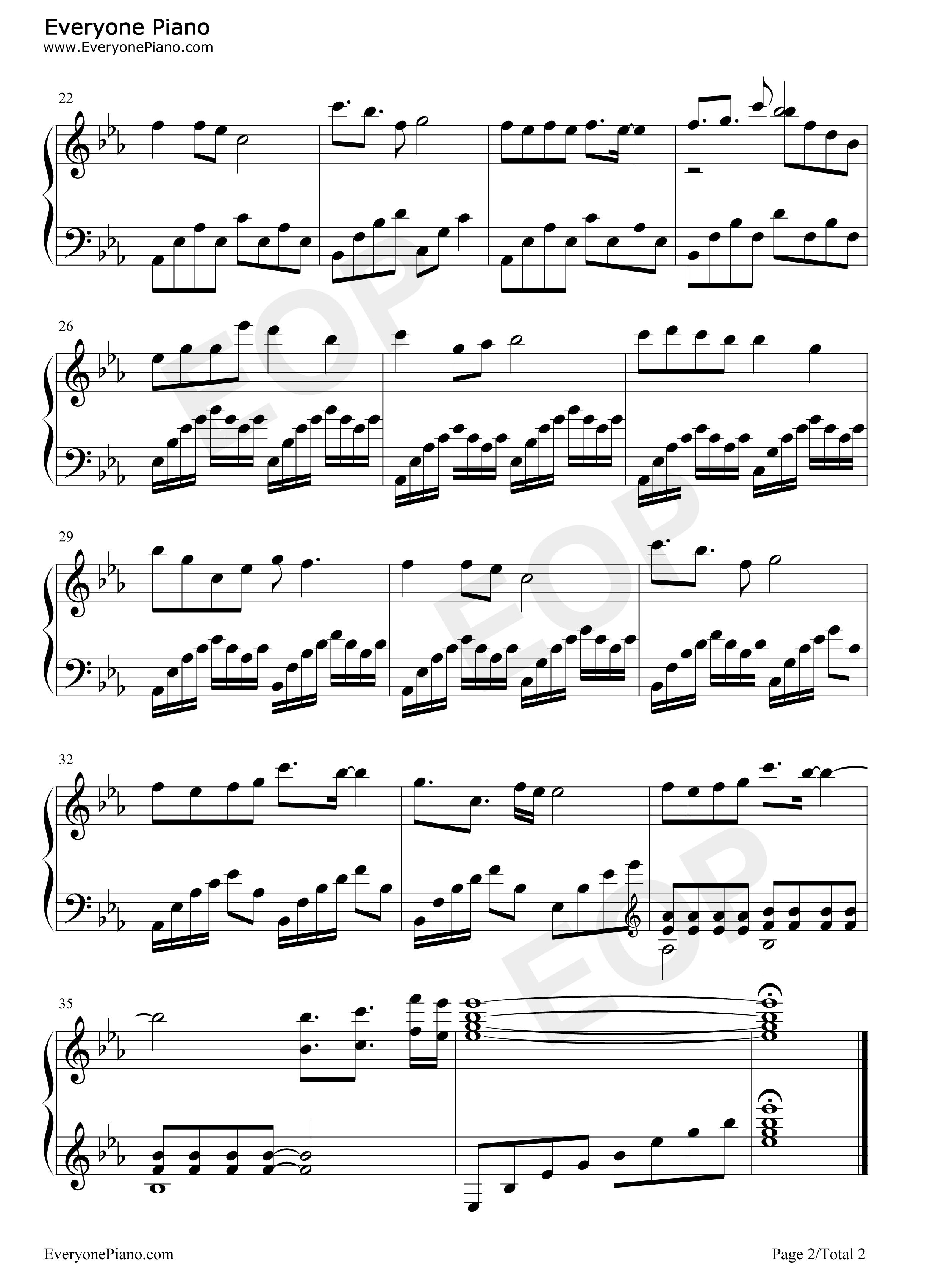 不忘初心钢琴谱_韩磊_谭维维