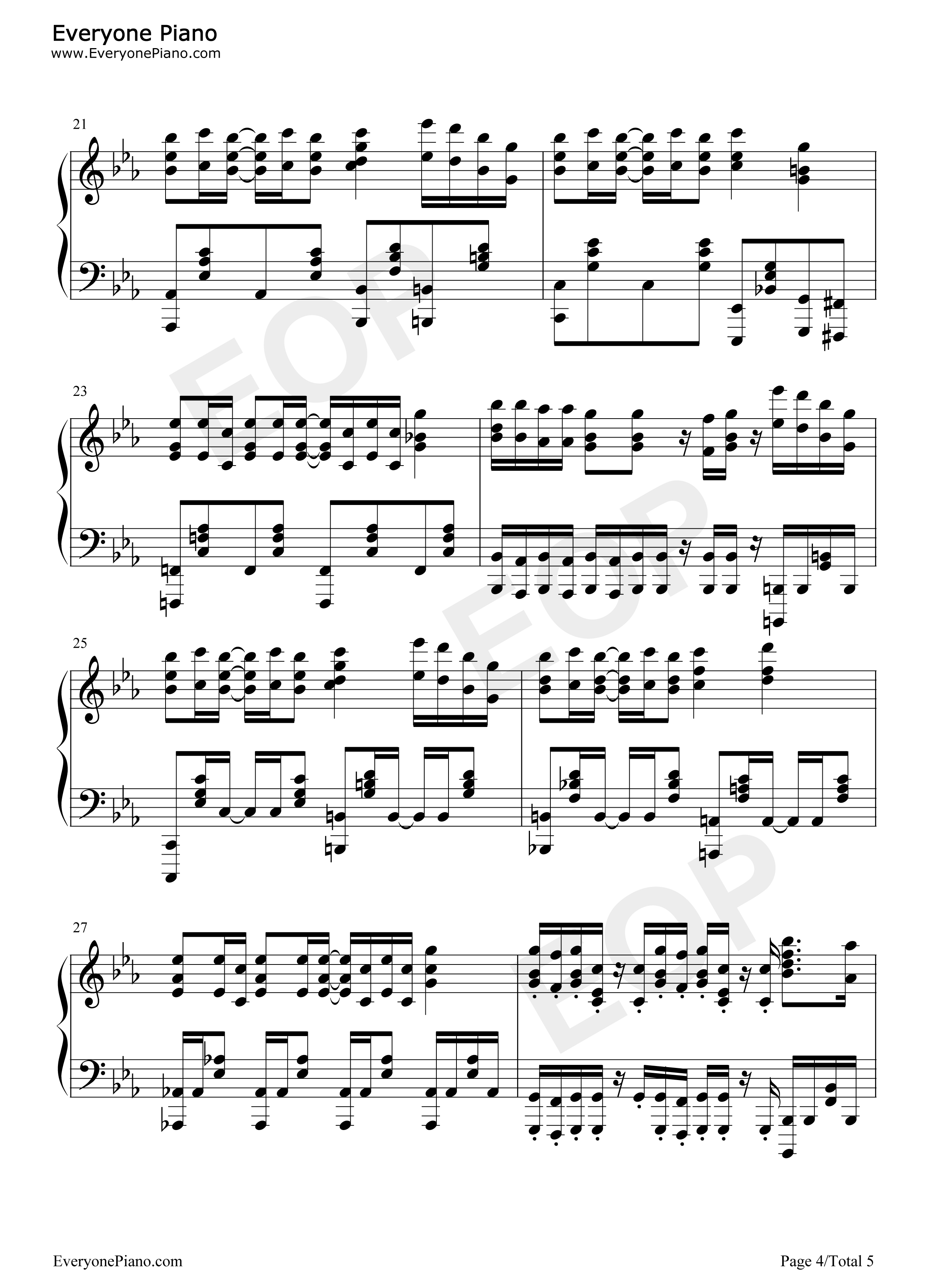 TIT_FOR_TAT钢琴谱_MYTH_&_ROID