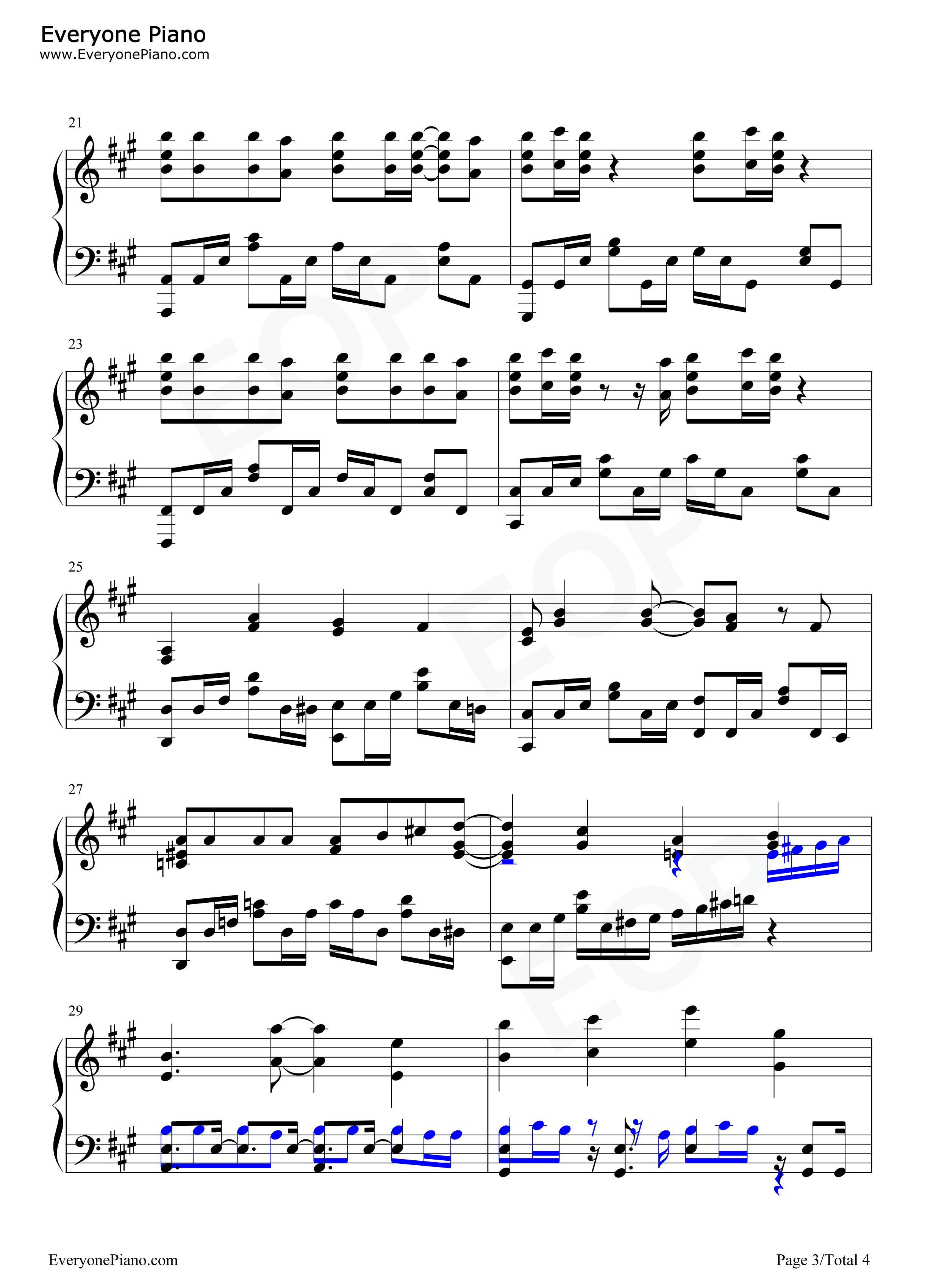 ハナコトバ钢琴谱_户松遥_白石晴香_三泽纱千香