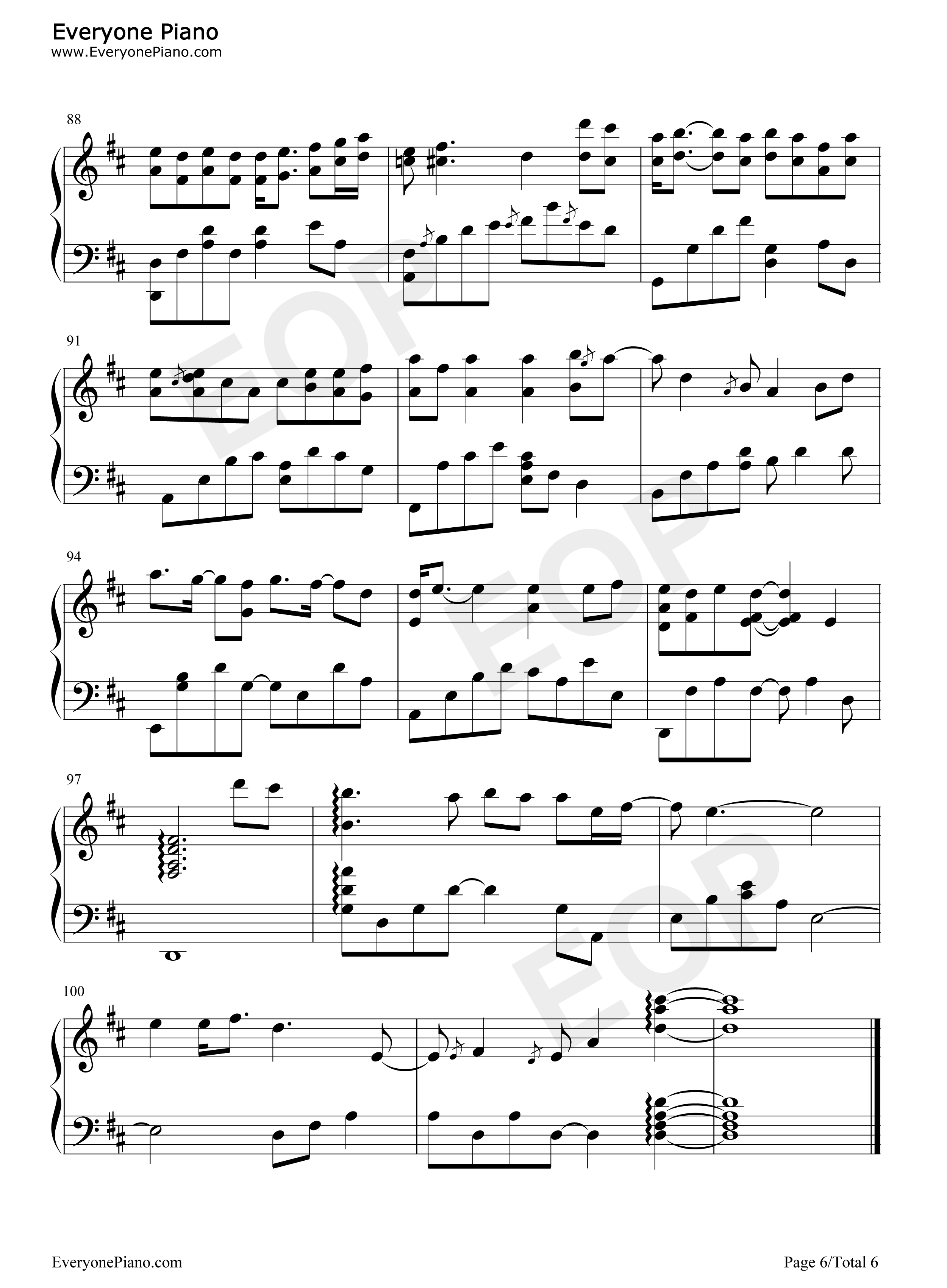 这一生关于你的风景钢琴谱_枯木逢春