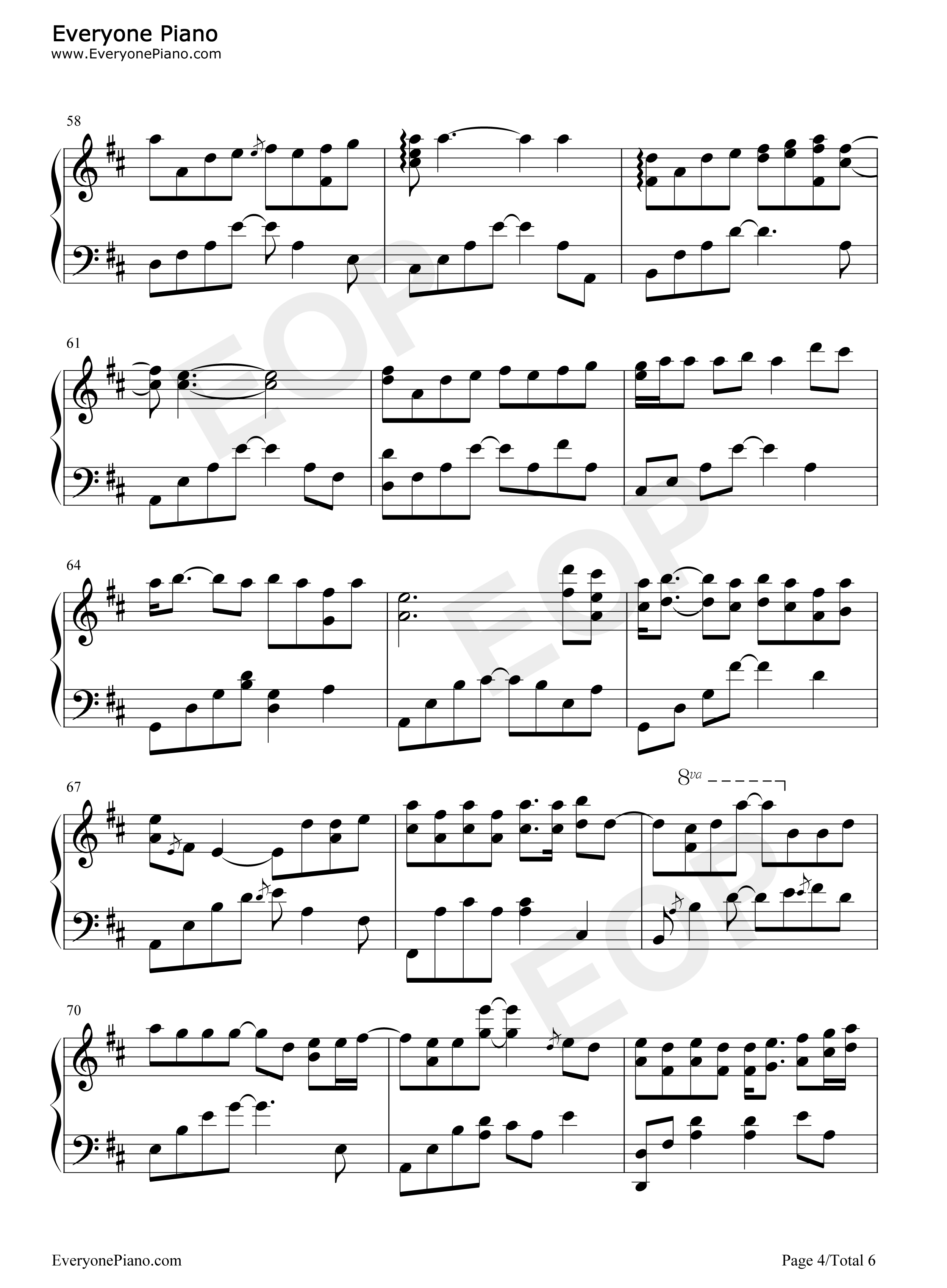 这一生关于你的风景钢琴谱_枯木逢春