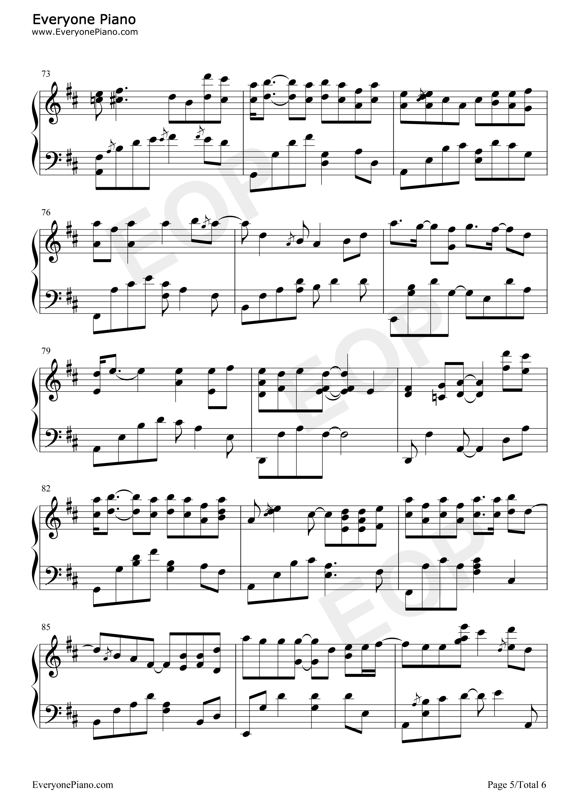 这一生关于你的风景钢琴谱_枯木逢春