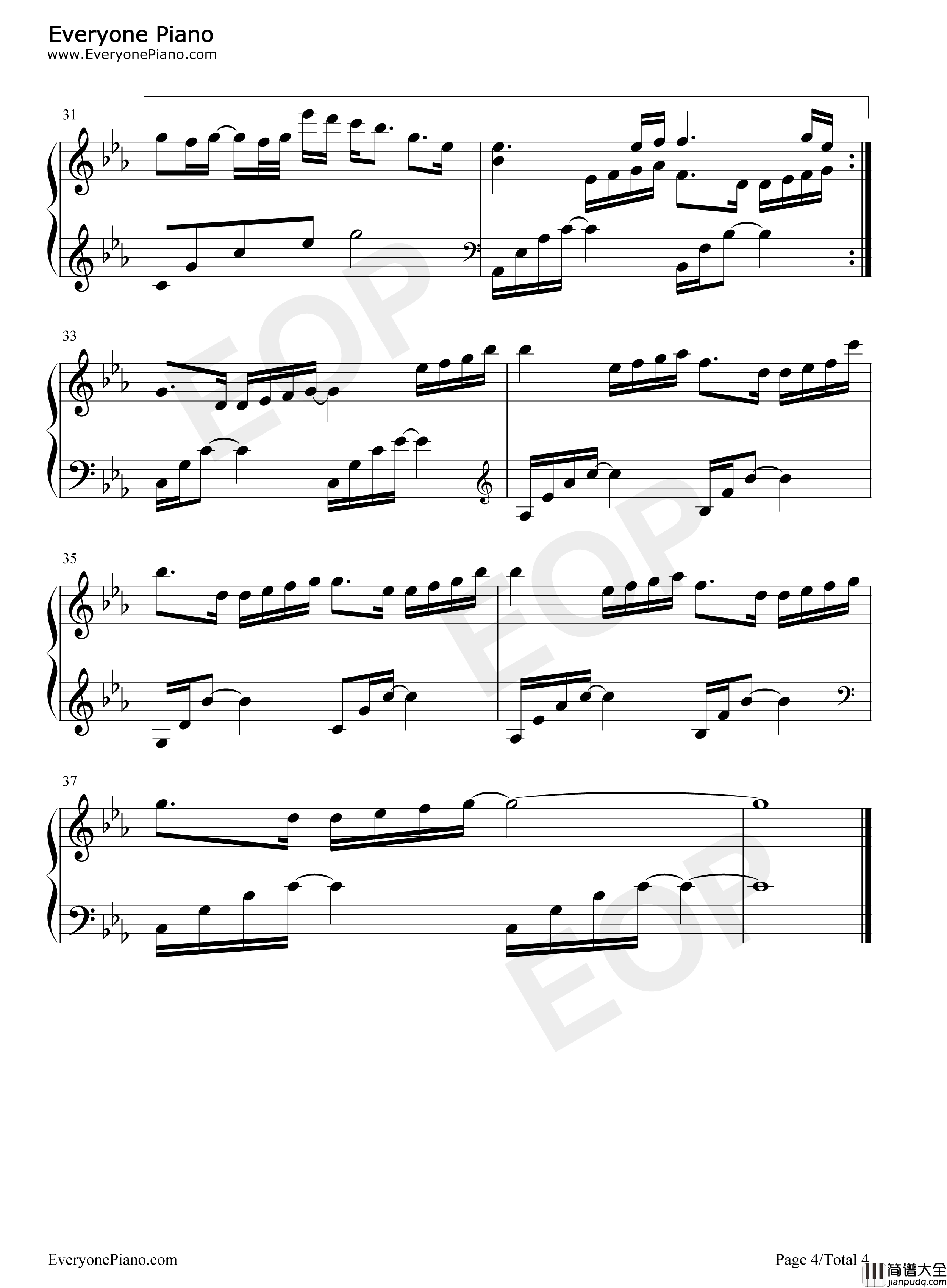 失去才懂钢琴谱_欧阳朵