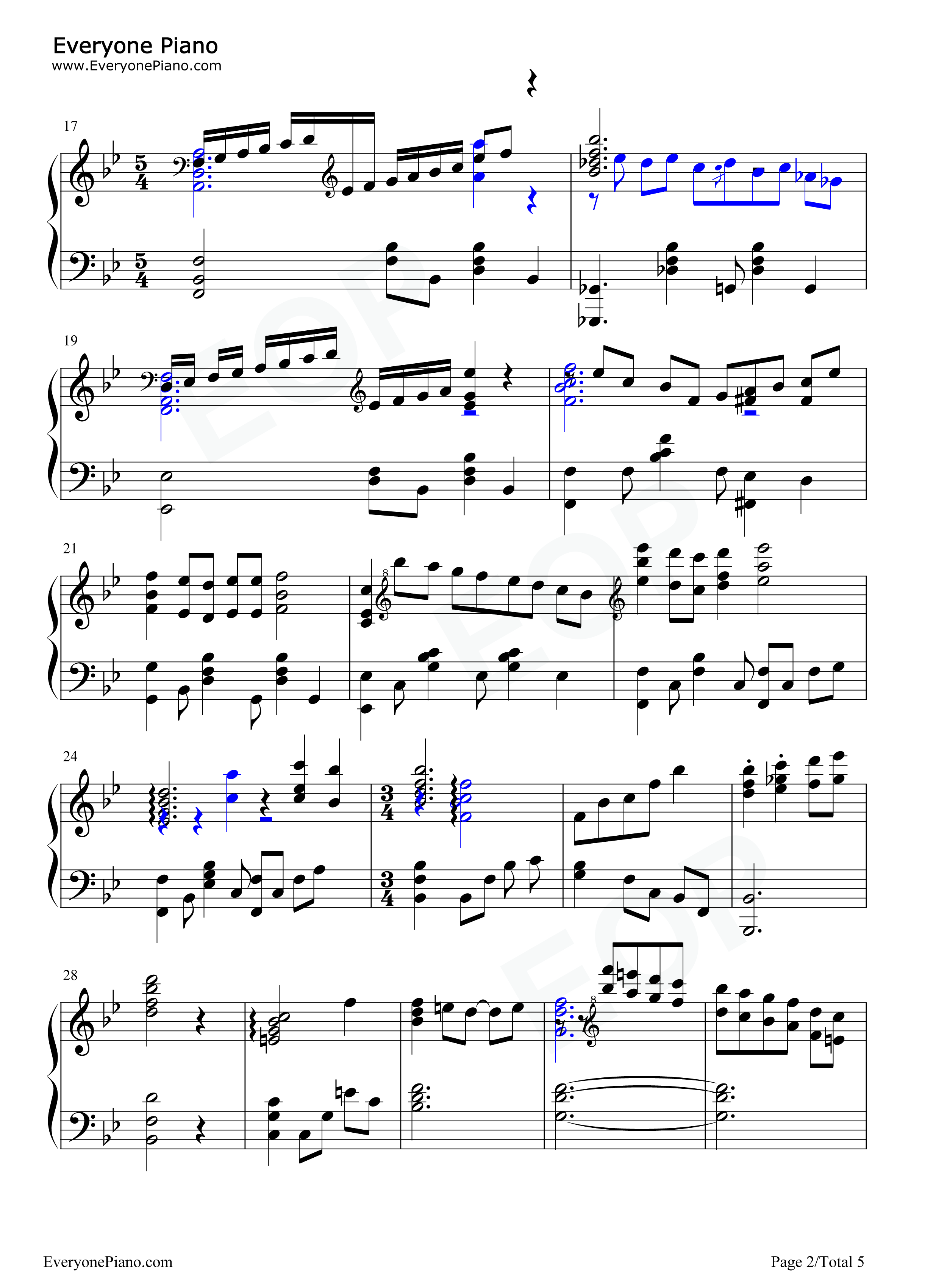 真っ白钢琴谱_诸星堇