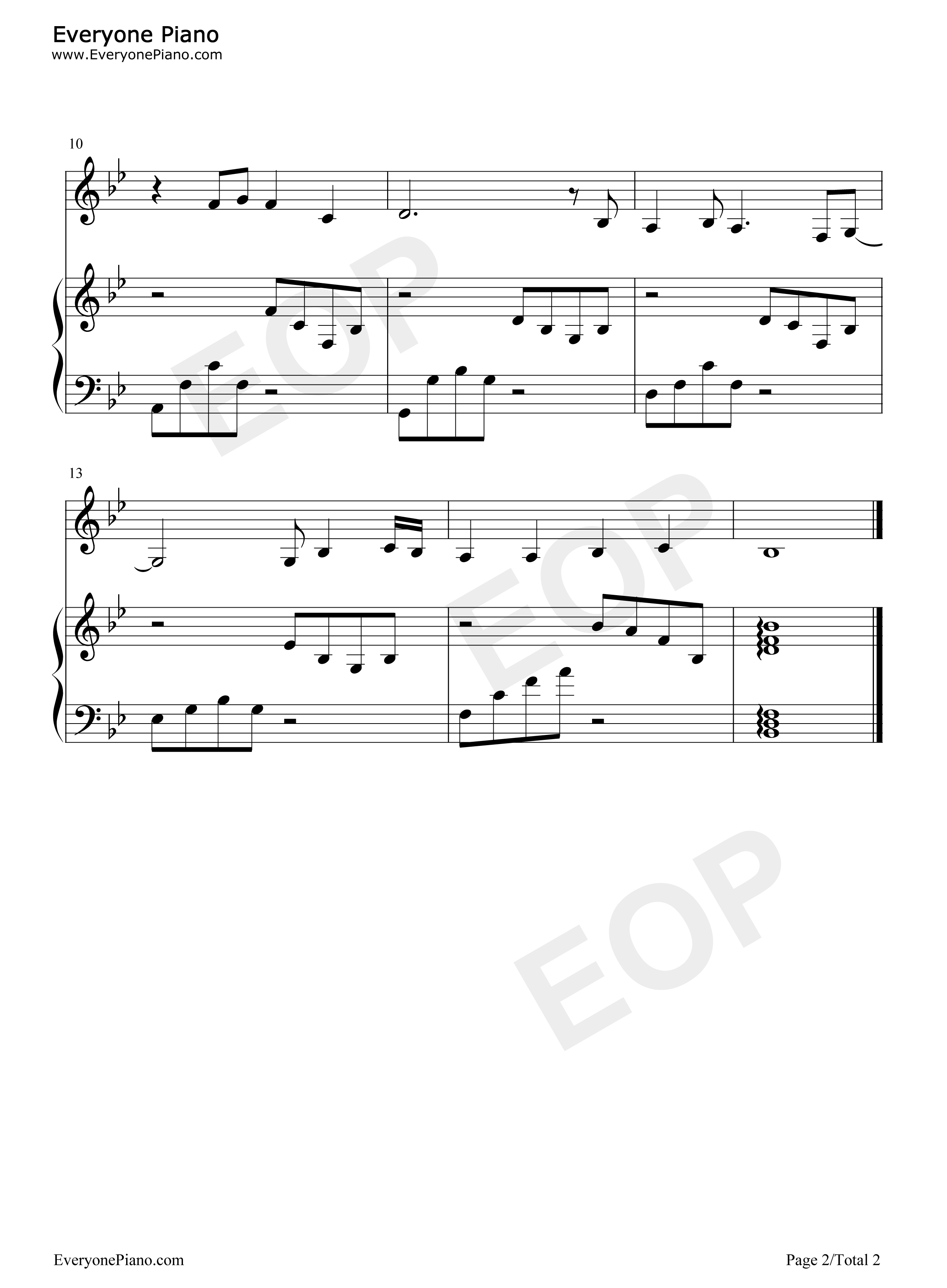 理想三旬钢琴谱_陈鸿宇