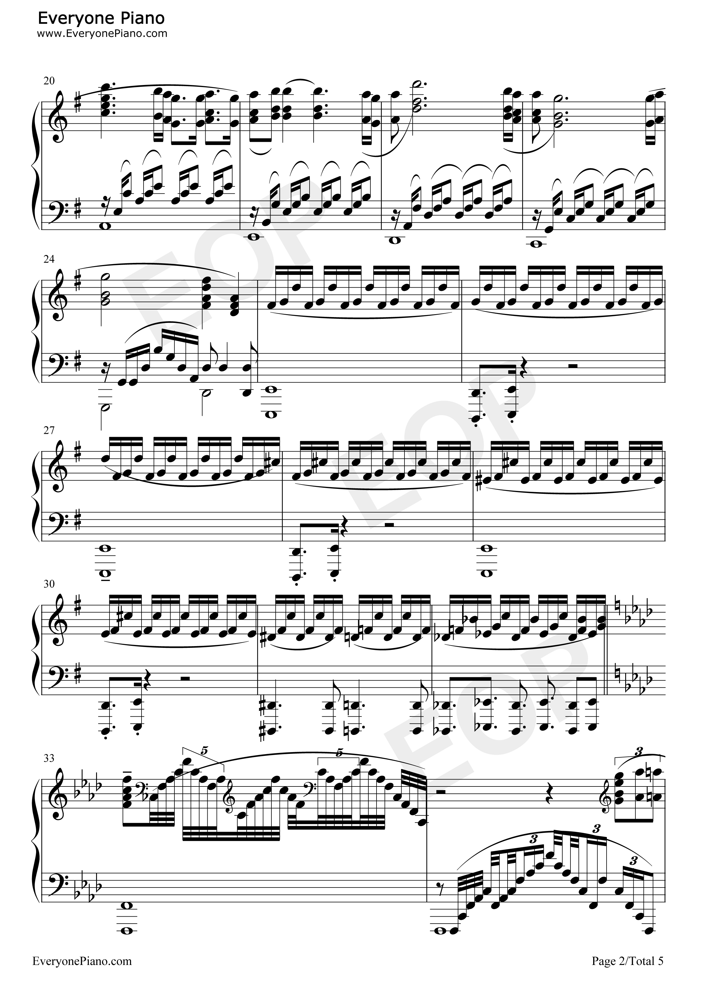 Hanezeve_Caradhina钢琴谱_Kevin_Penkin