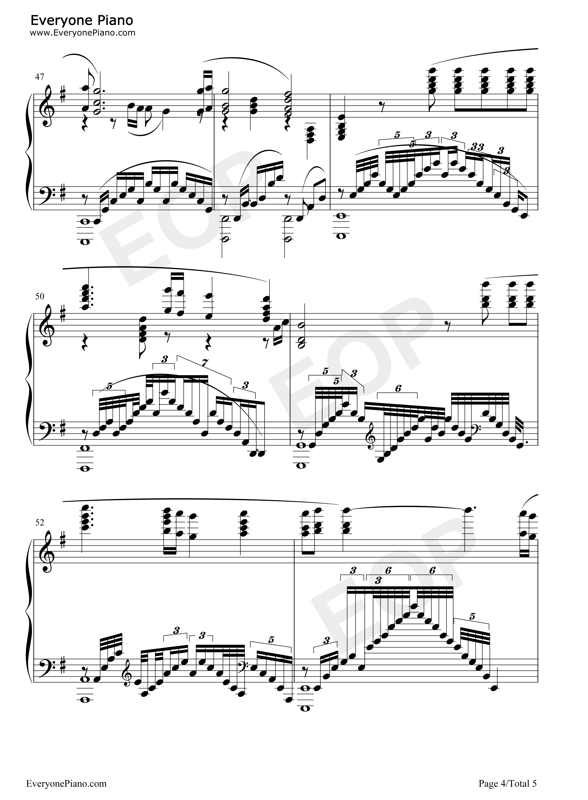 Hanezeve_Caradhina钢琴谱_Kevin_Penkin