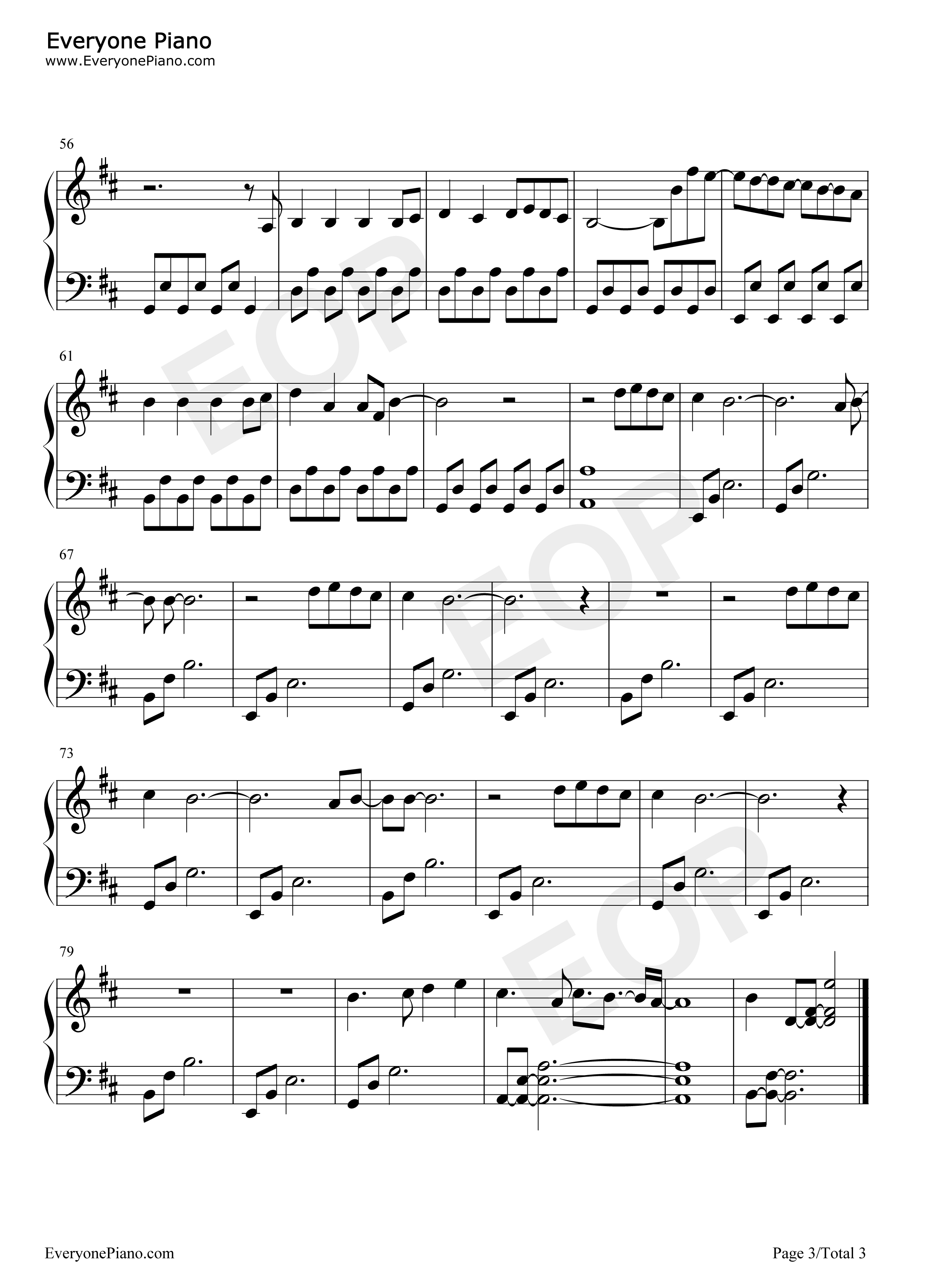 My_Life_is_Going_On钢琴谱_Cecilia_Krull