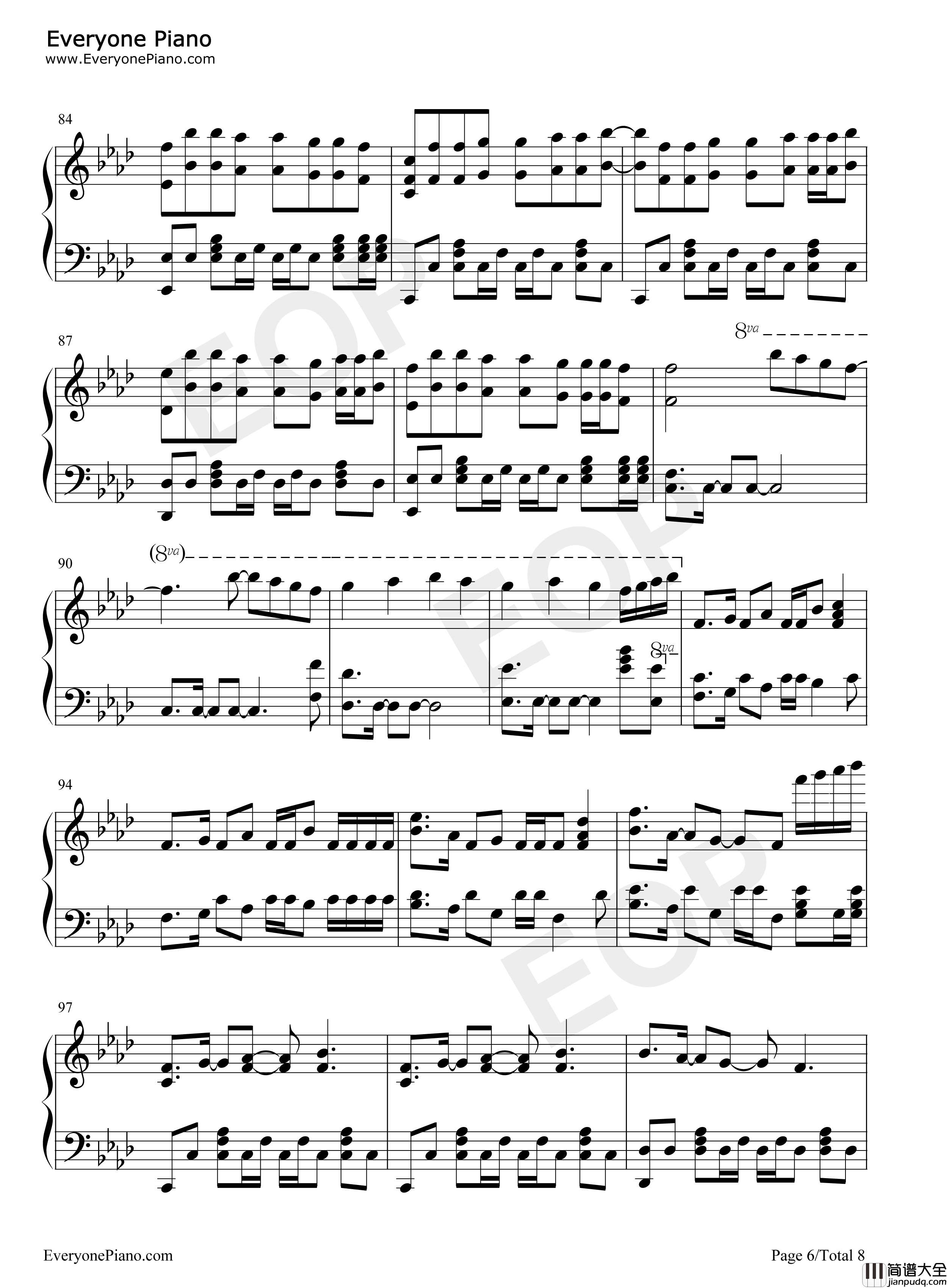 Time_Back钢琴谱_Bad_Style