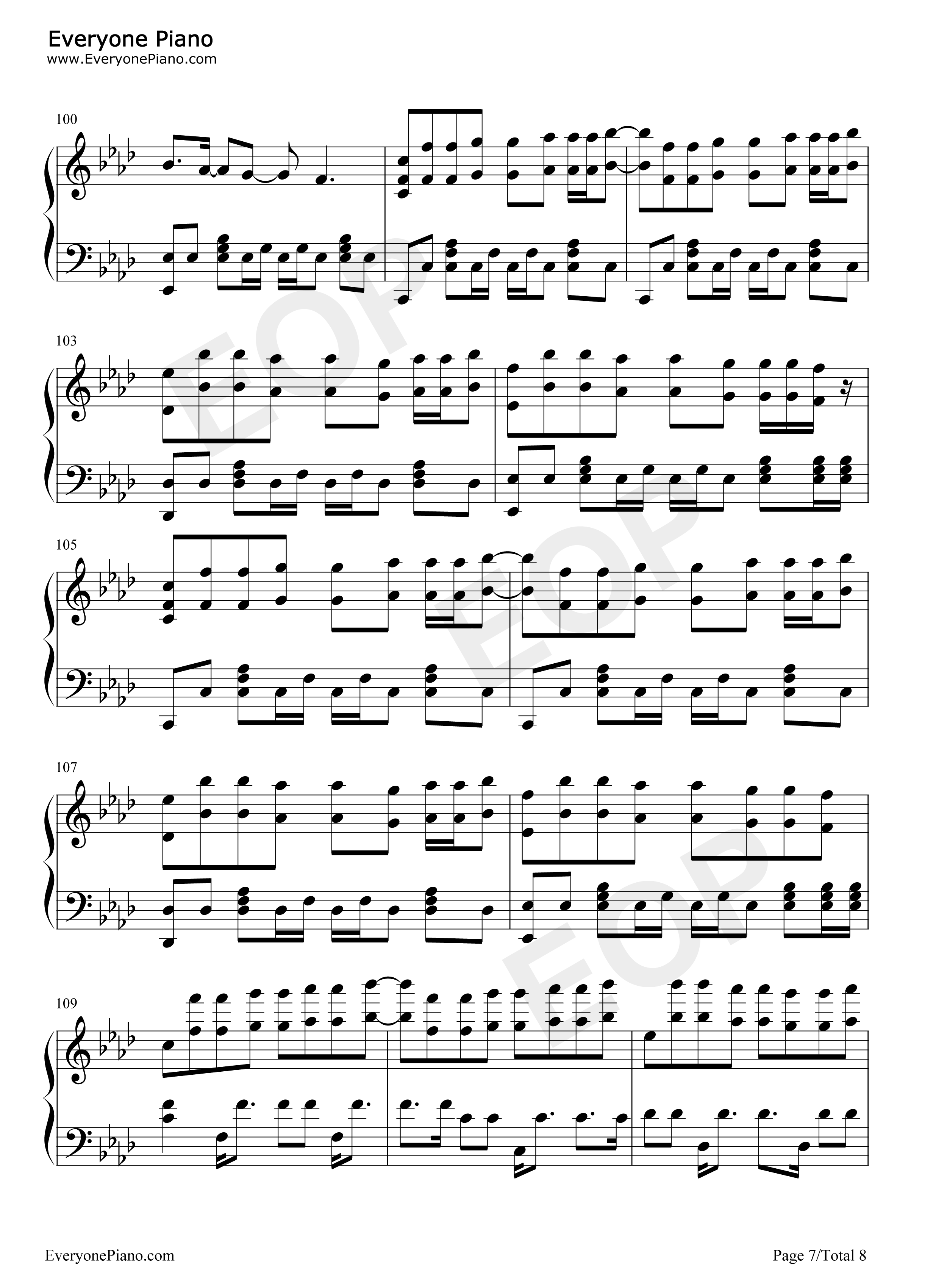 Time_Back钢琴谱_Bad_Style