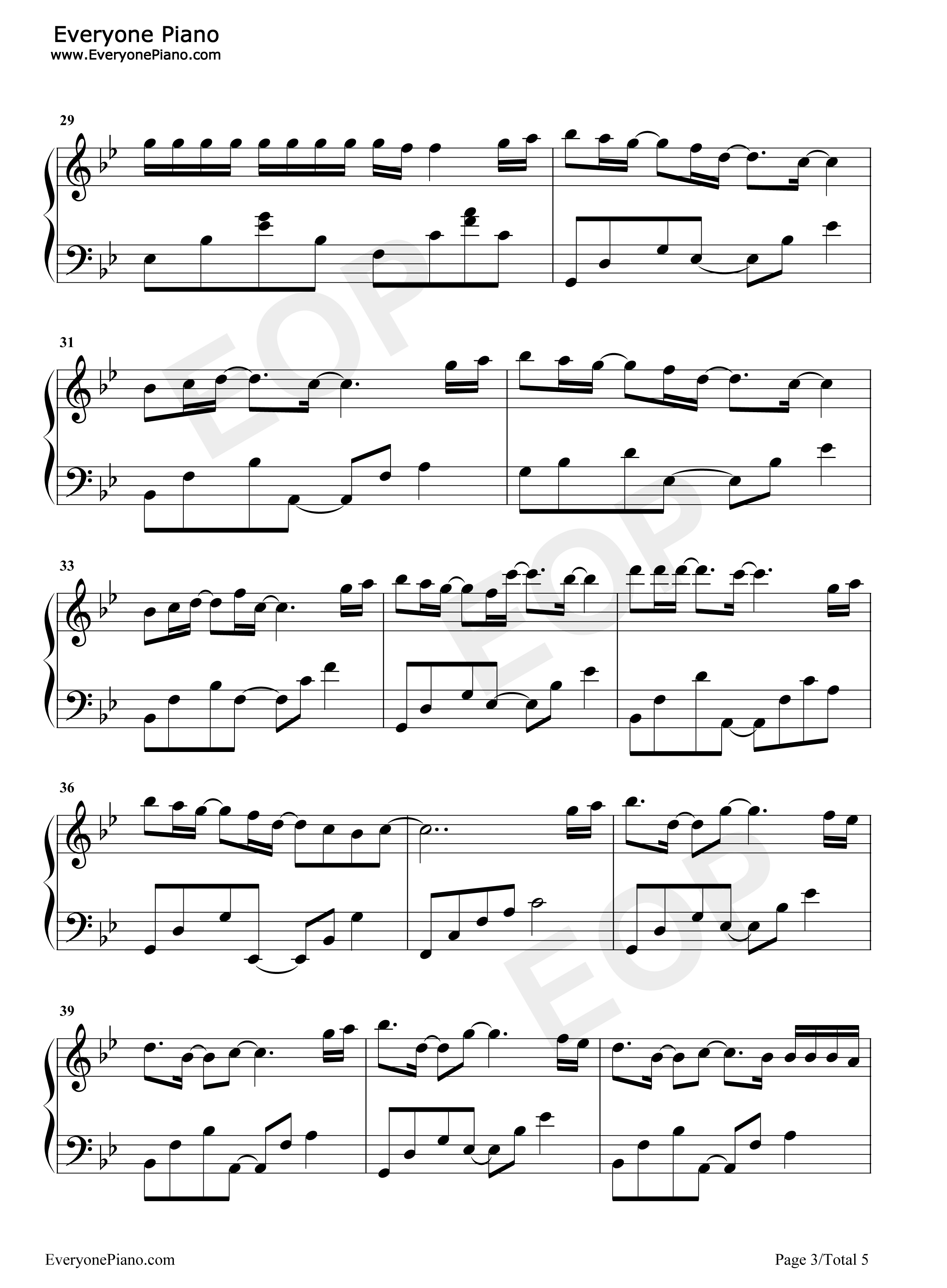 句号钢琴谱_邓紫棋