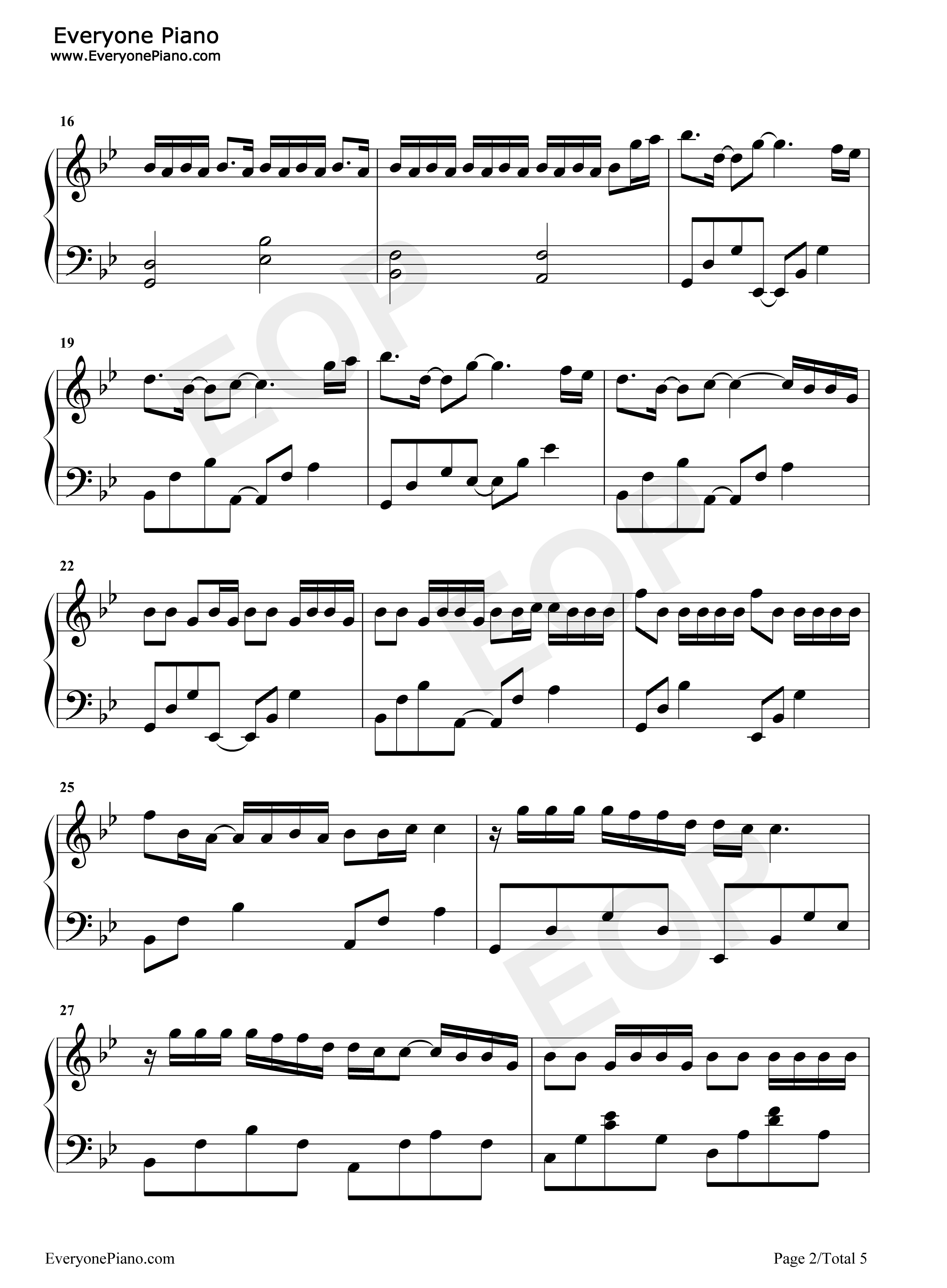 句号钢琴谱_邓紫棋