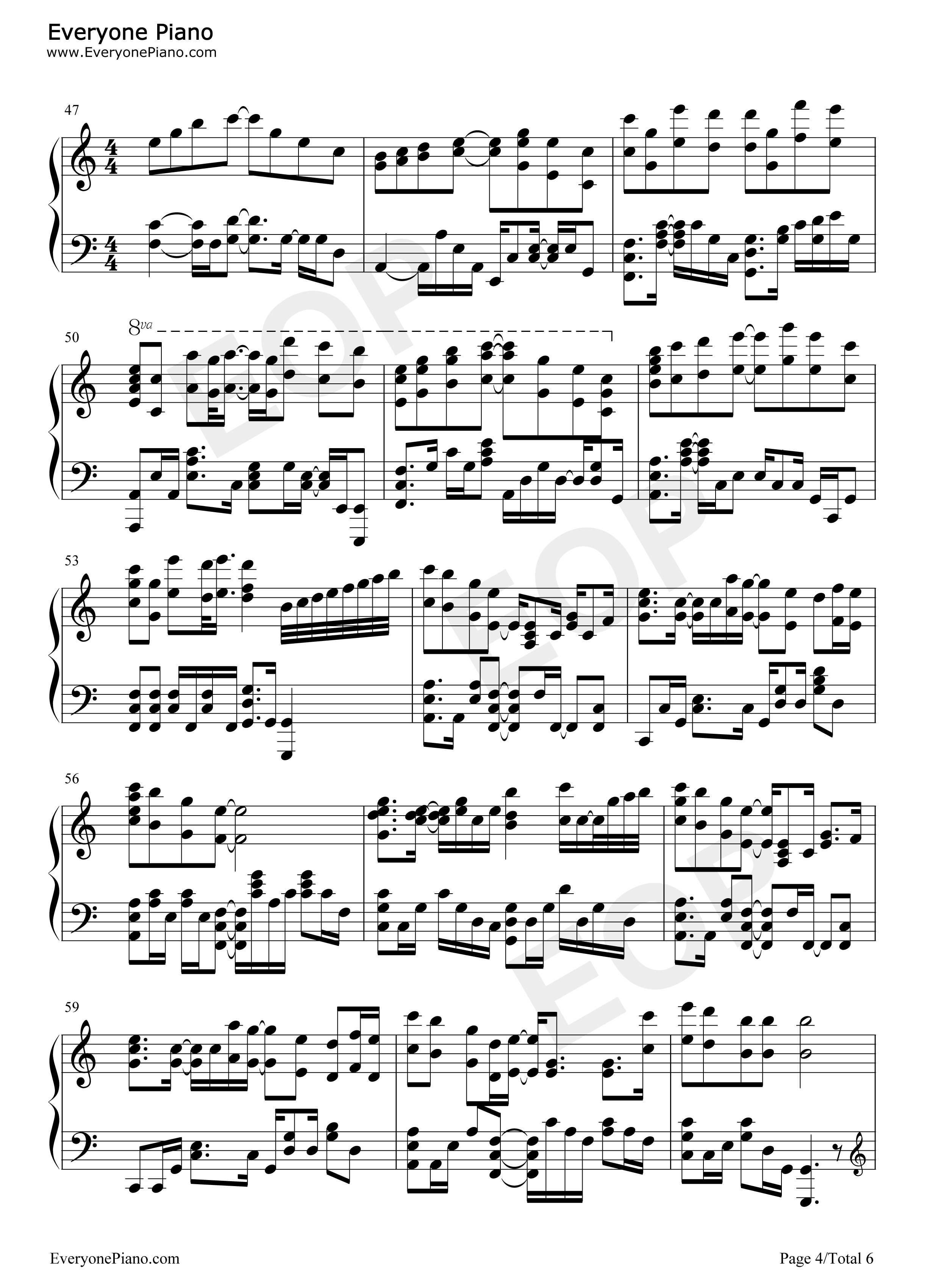 好想爱这个世界啊钢琴谱_华晨宇