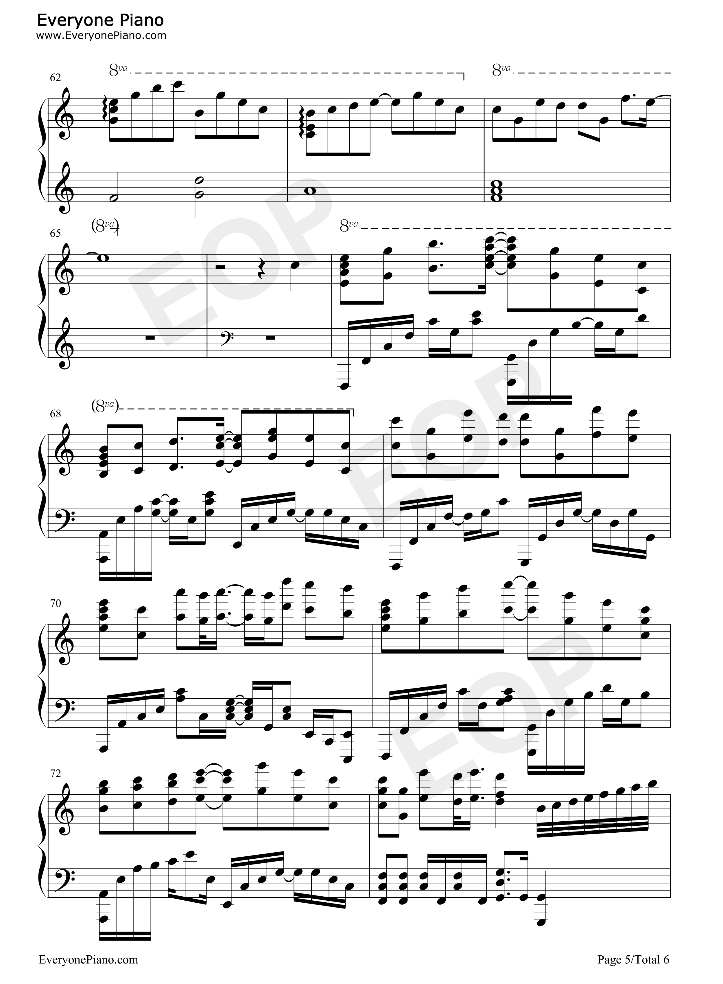 好想爱这个世界啊钢琴谱_华晨宇