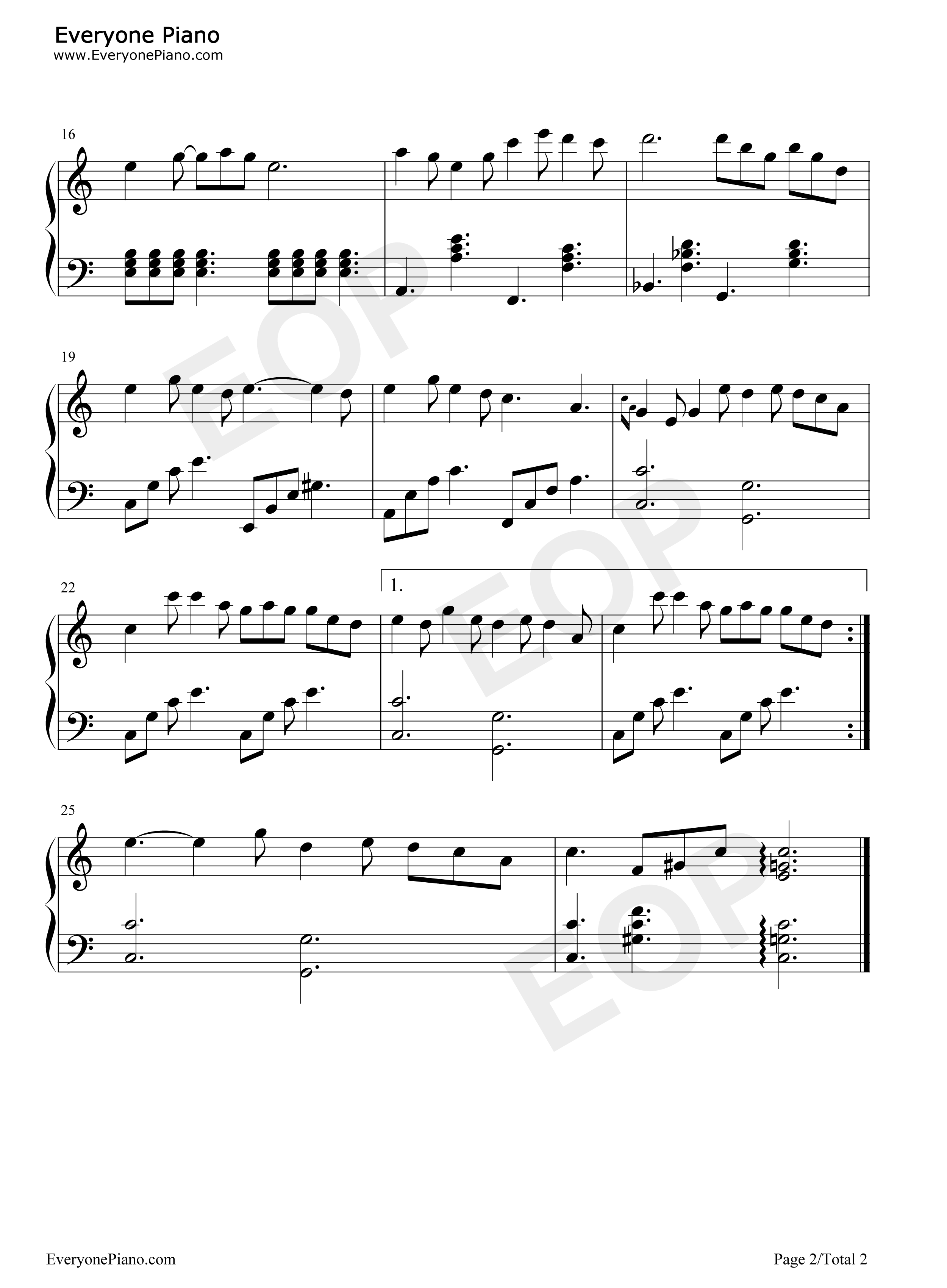 旧情绵绵钢琴谱_邓丽君