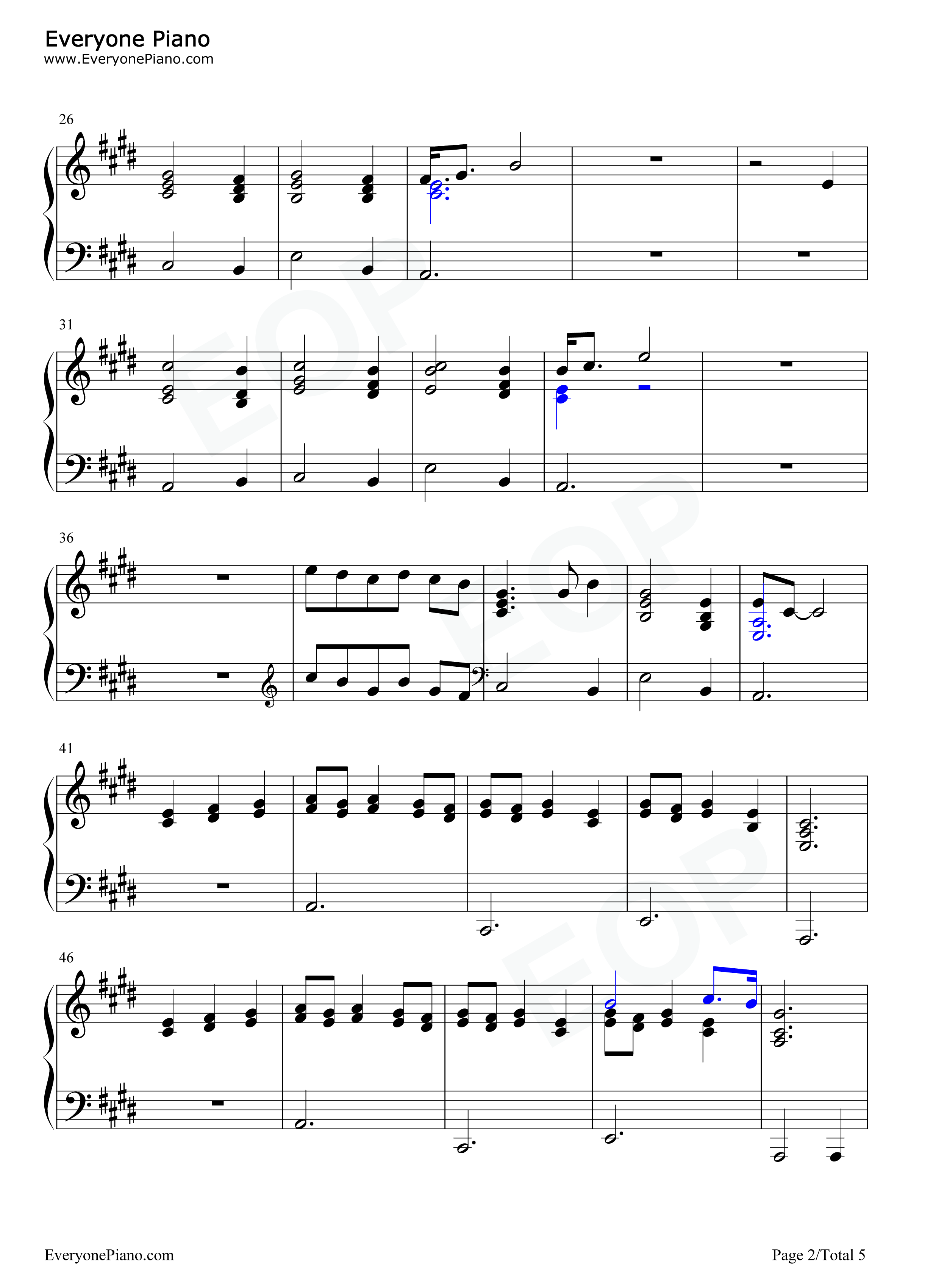 When_the_Partys_Over钢琴谱_Billie_Eilish