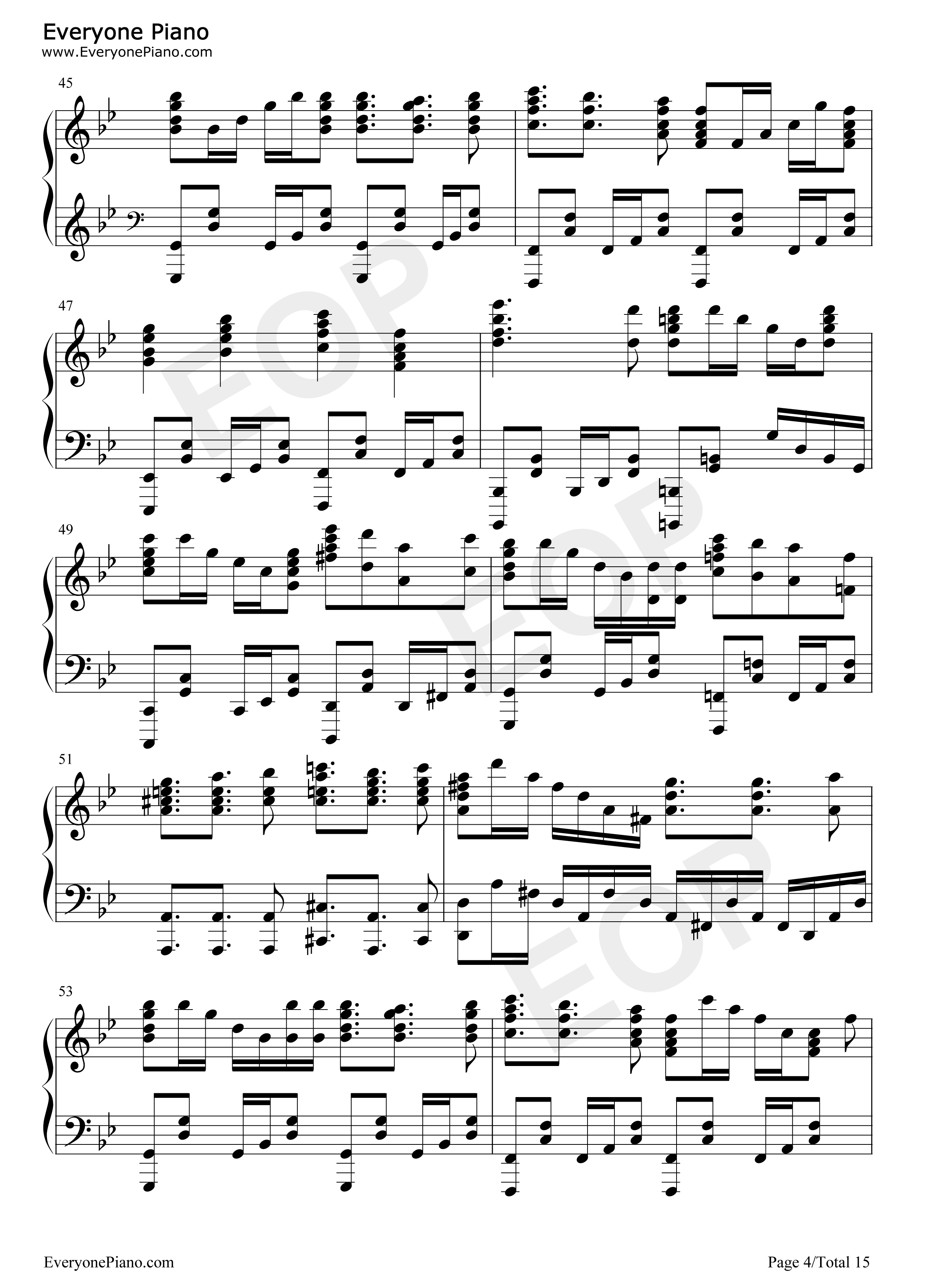 FIRE_BIRD钢琴谱_Roselia