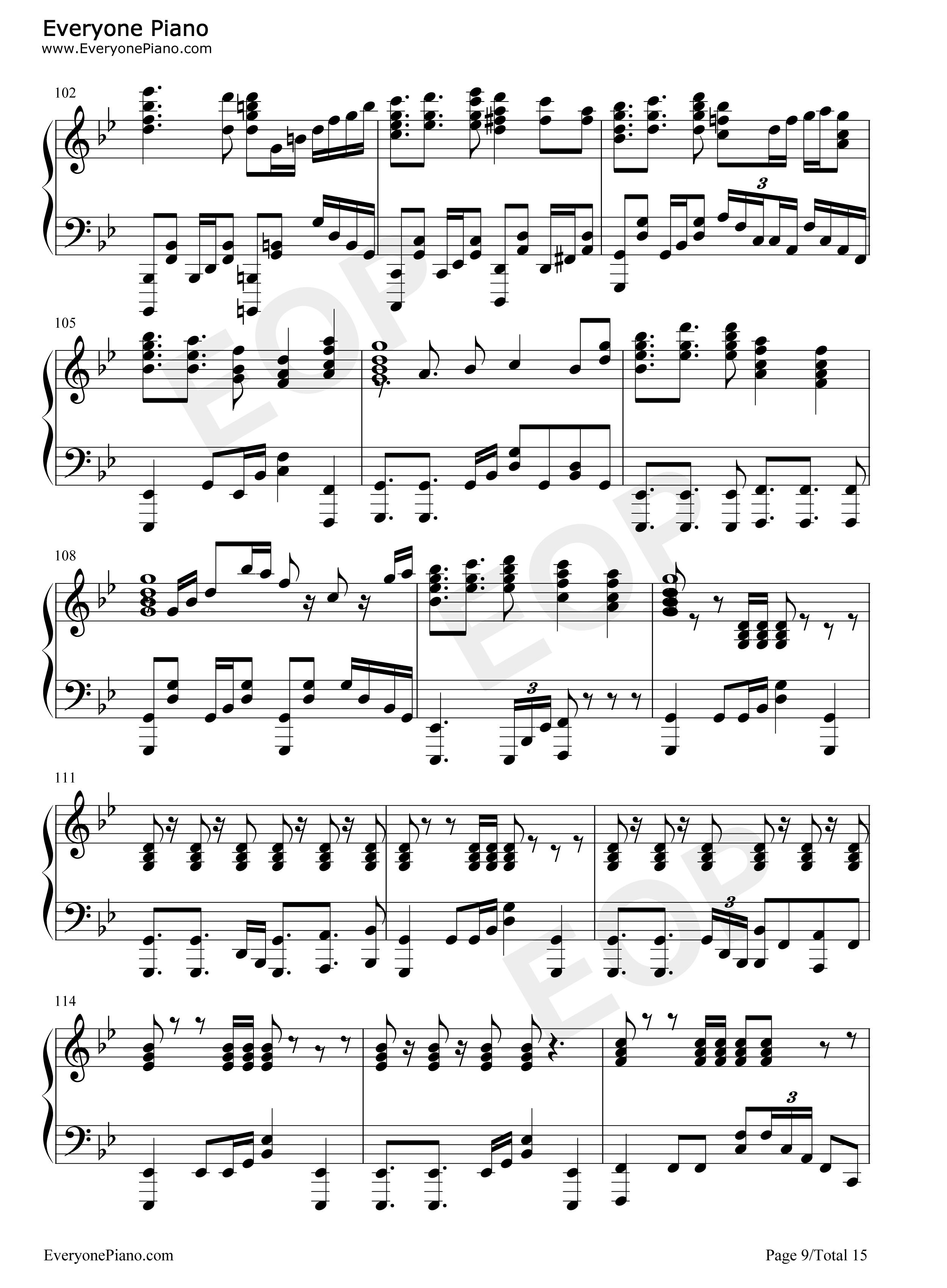 FIRE_BIRD钢琴谱_Roselia