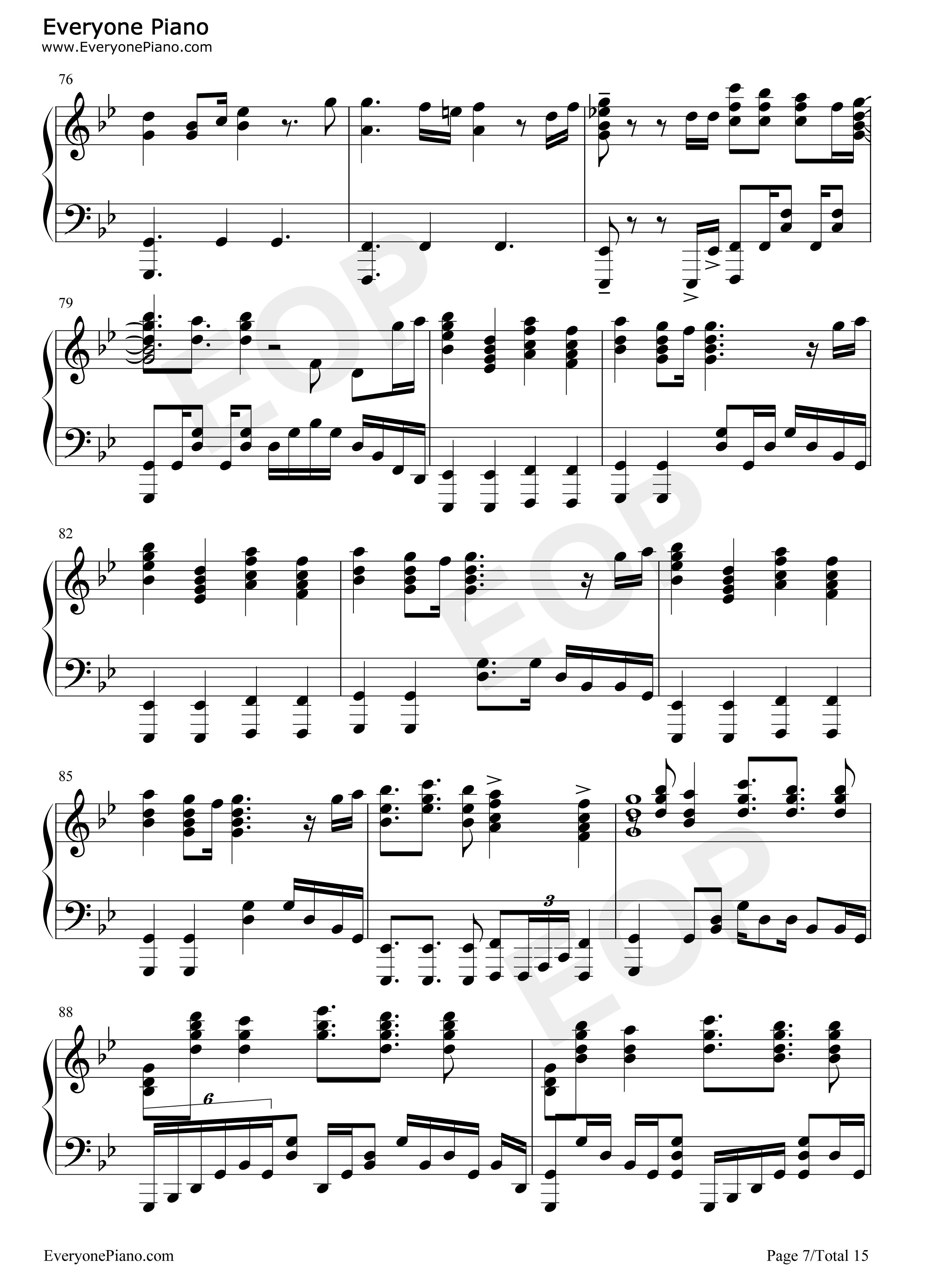 FIRE_BIRD钢琴谱_Roselia