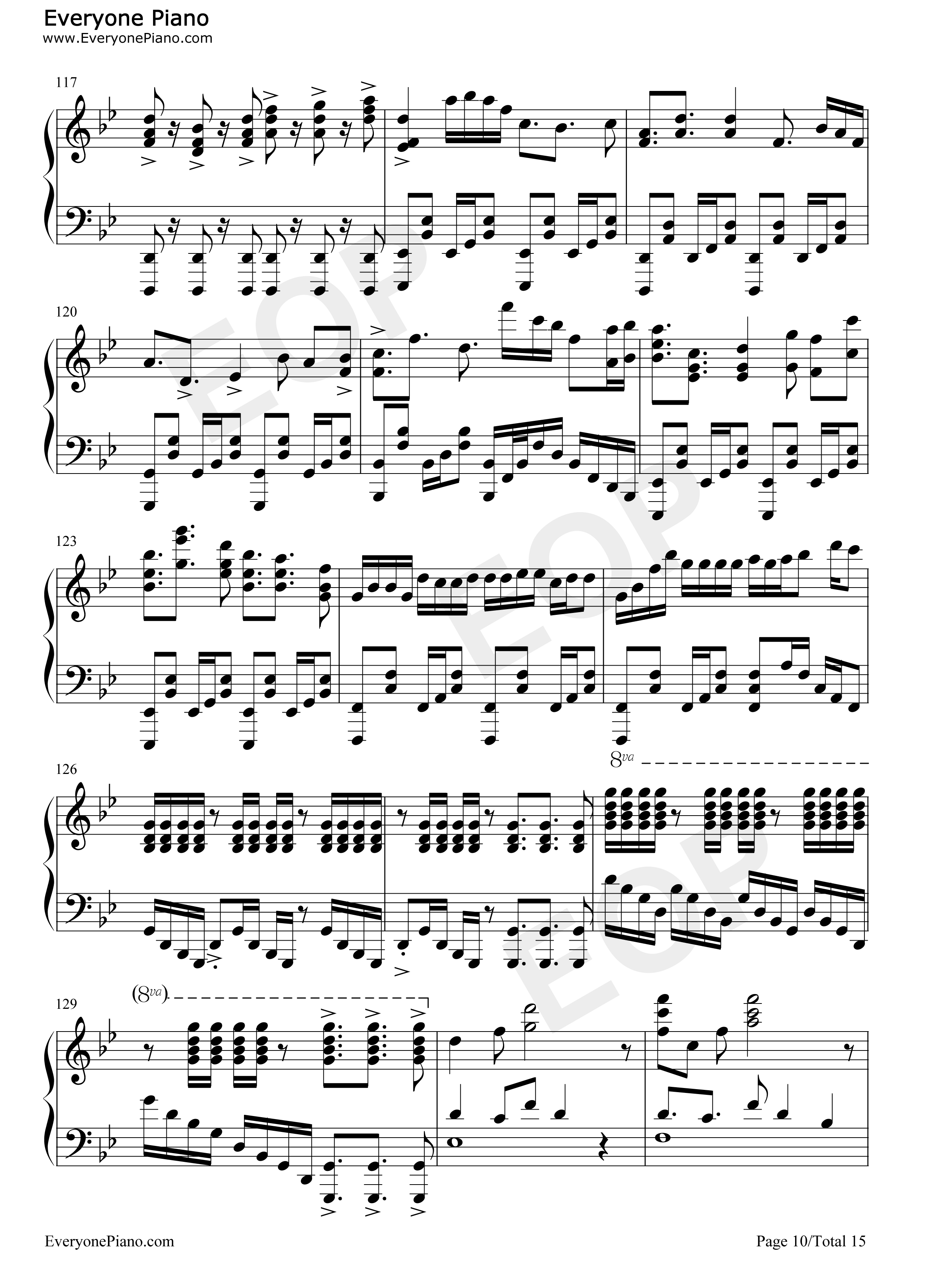 FIRE_BIRD钢琴谱_Roselia