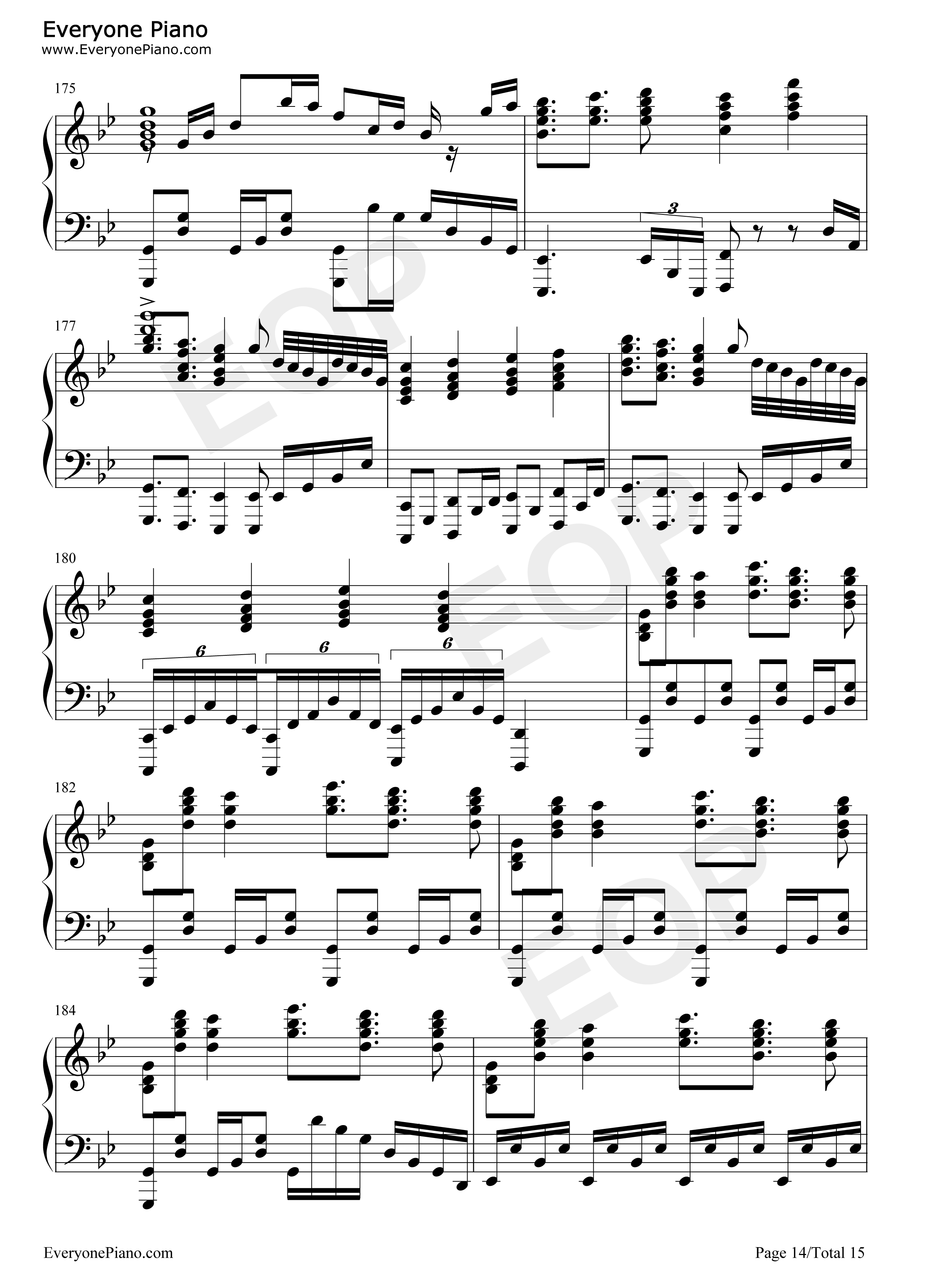 FIRE_BIRD钢琴谱_Roselia