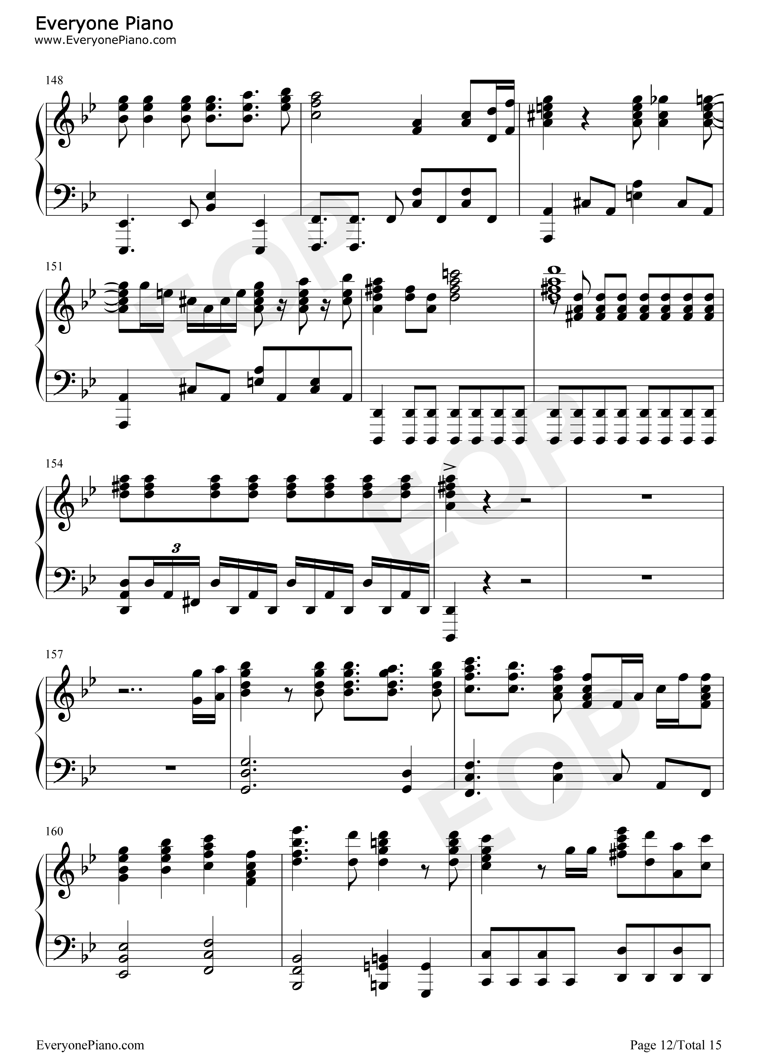 FIRE_BIRD钢琴谱_Roselia