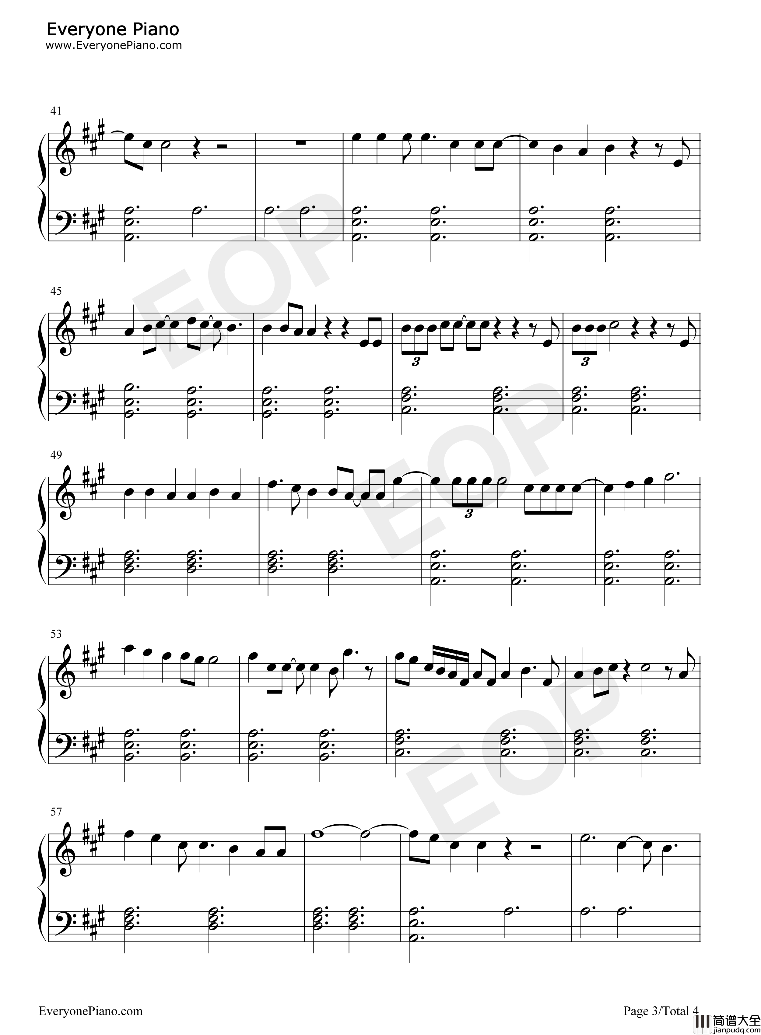 Fall_On_Me钢琴谱_A_Great_Big_World_Christina_Aguilera