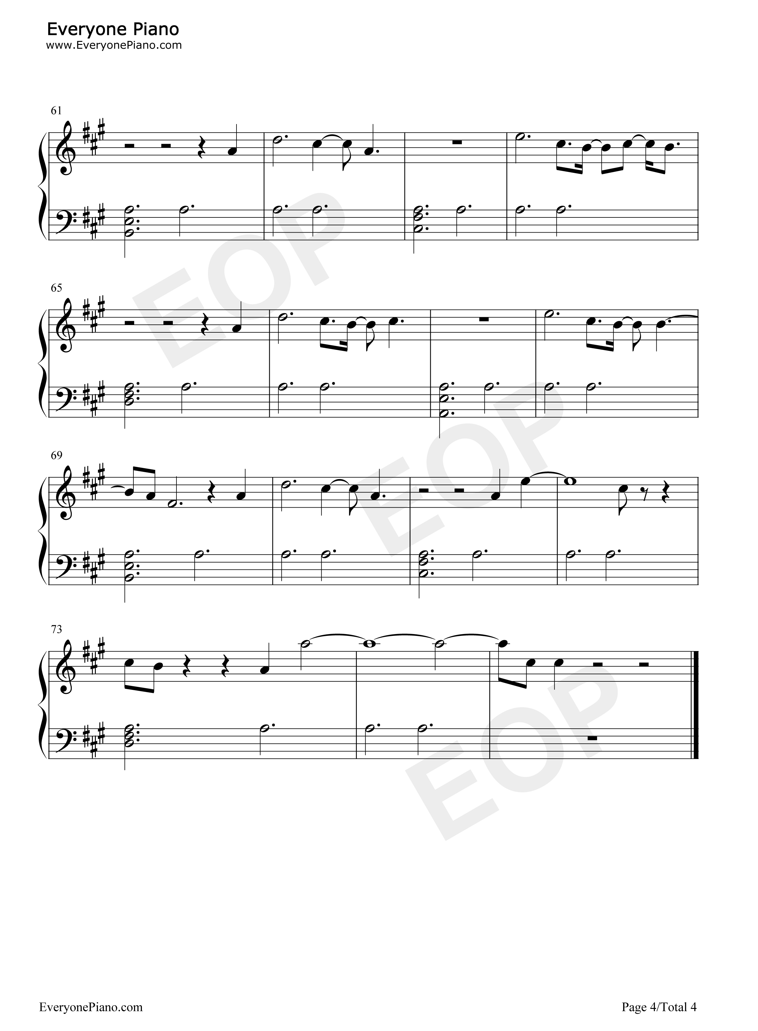 Fall_On_Me钢琴谱_A_Great_Big_World_Christina_Aguilera