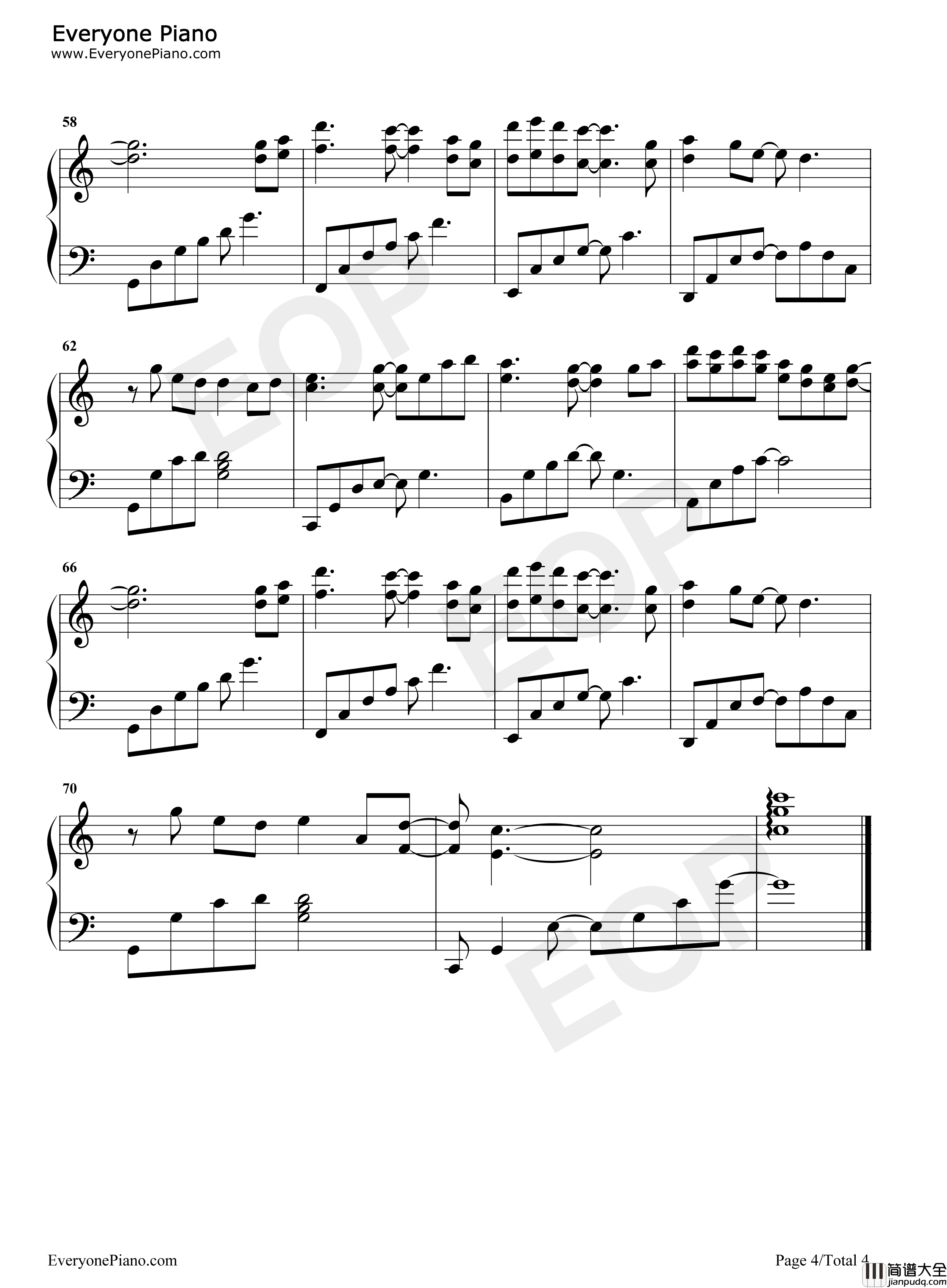 烟雨行舟钢琴谱_伦桑